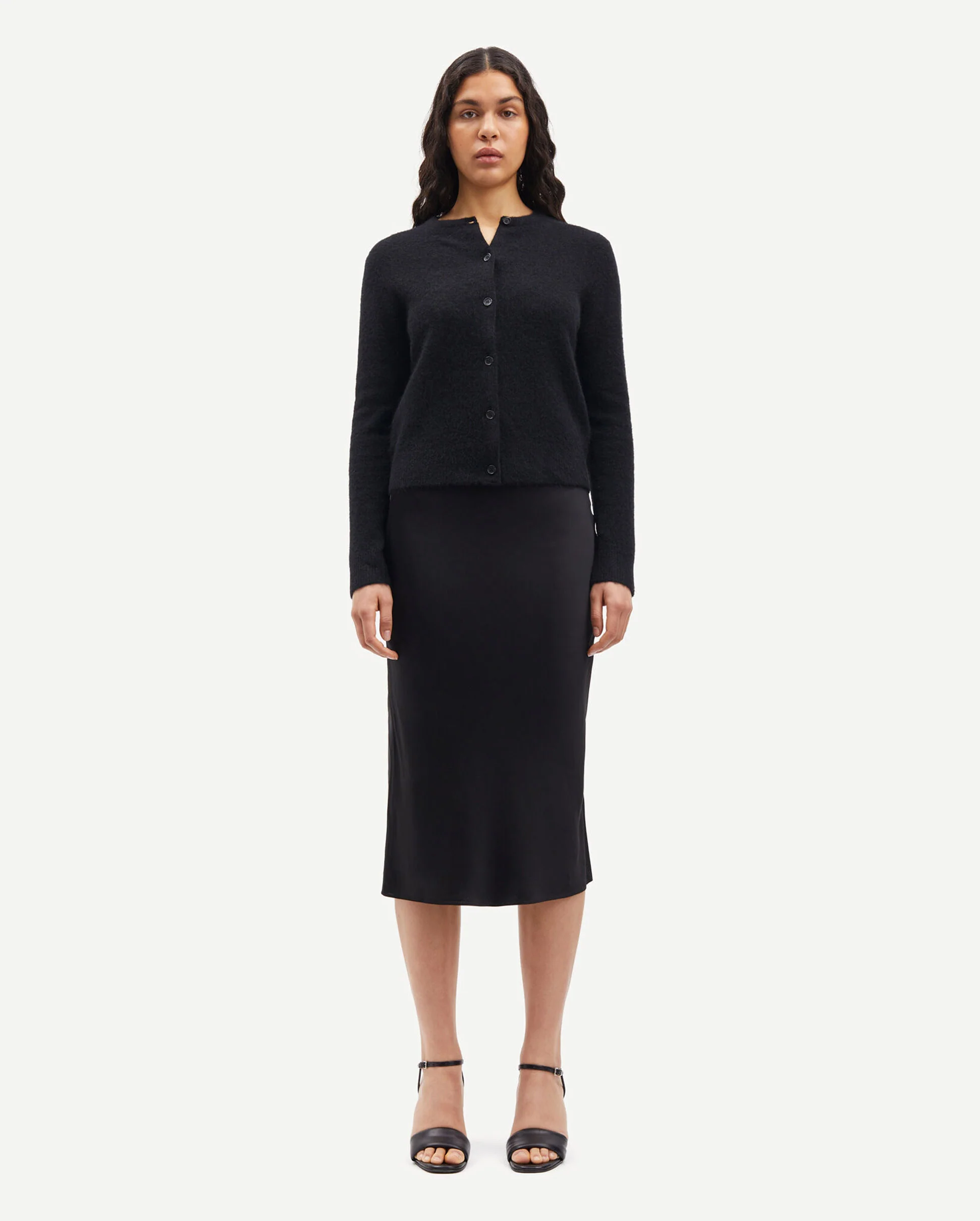 NOR SHORT CARDIGAN 7355 / BLACK - Image 8