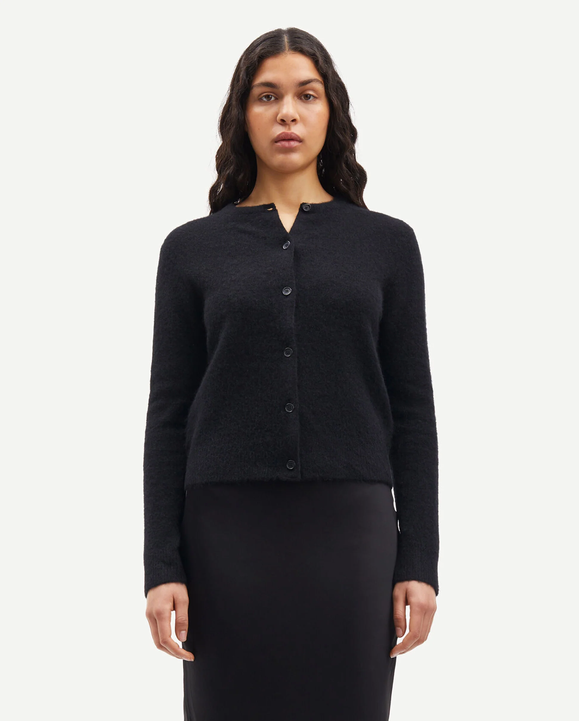 NOR SHORT CARDIGAN 7355 / BLACK - Image 9