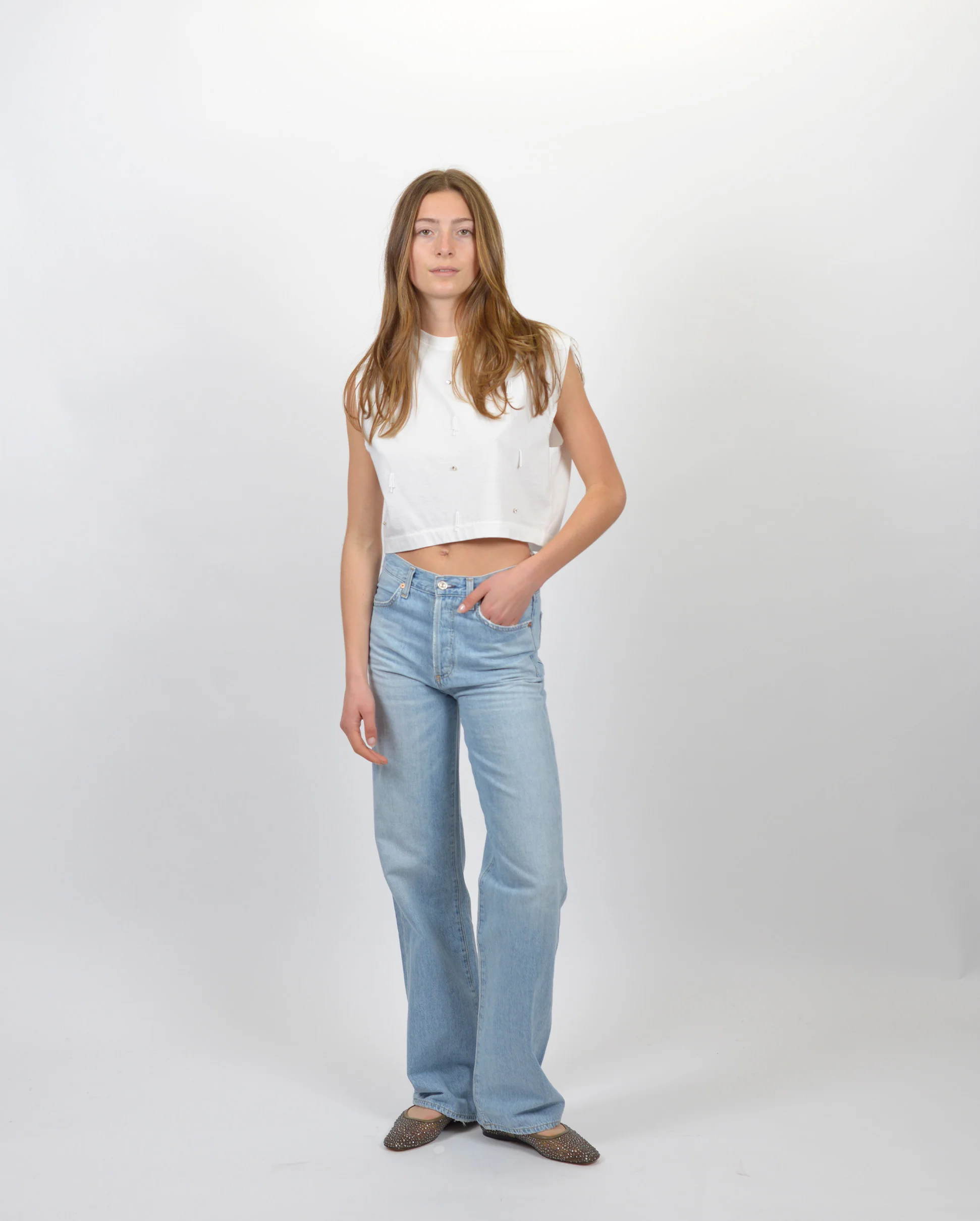 ORGANIC COTTON JERSEY T SHIRT / BIANCO - Image 2