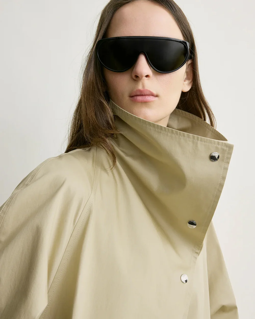 OVERSIZED COTTON TRENCH / BEIGE - Image 5