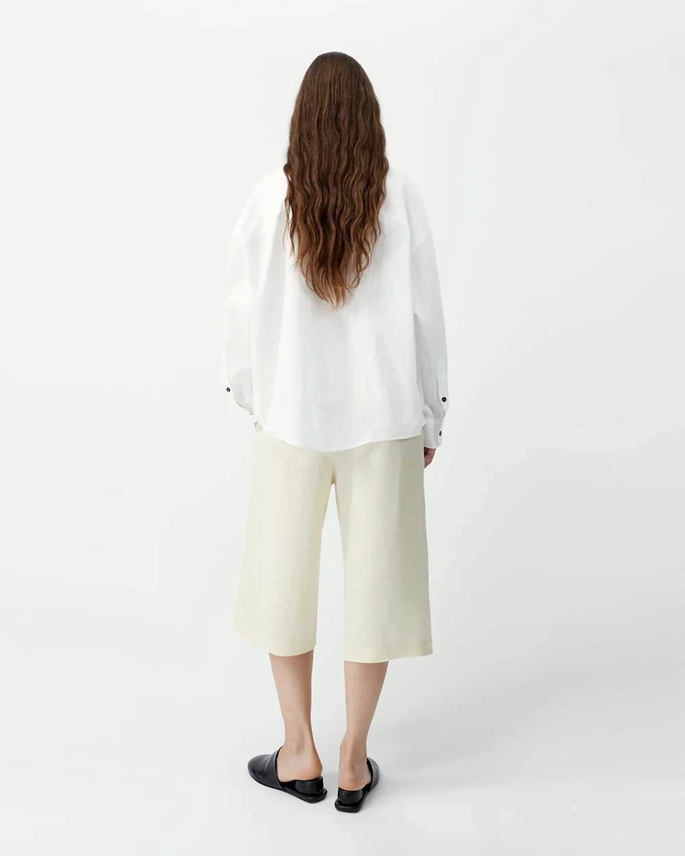 OVERSIZED LACE SHIRT / WHITE - Image 3