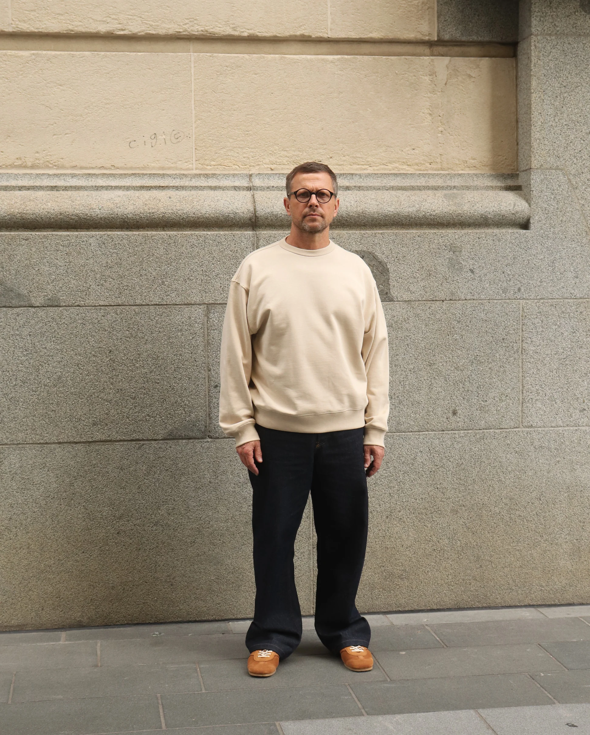 OVERSIZED SWEATER 1610 / BEIGE - Image 2