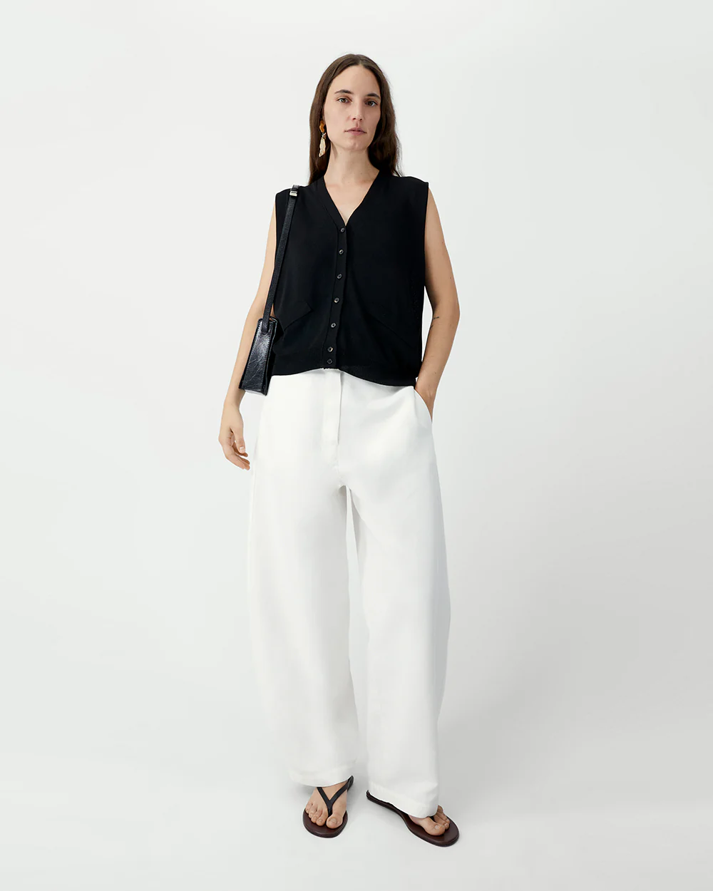 OVERSIZED WAISTCOAT / BLACK - Image 2