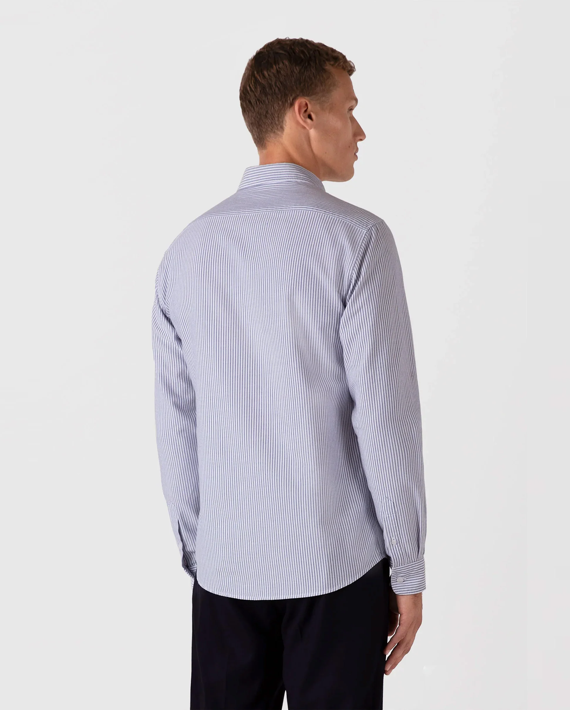 OXFORD STRIPE SHIRT / WHITE NAVY OXFORD STRIPE - Image 4