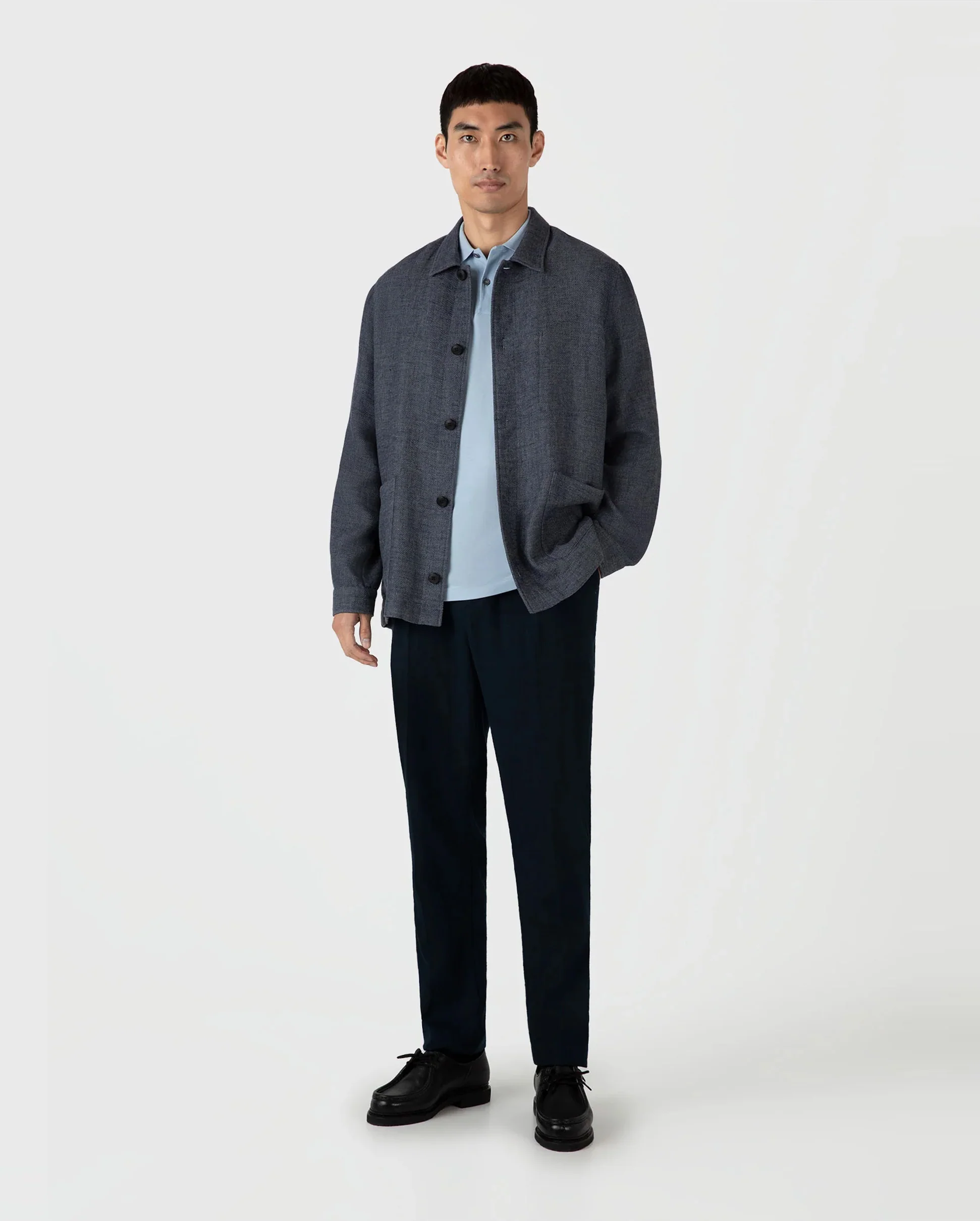 PIQUÉ POLO SHIRT / BLUE MIST - Image 2