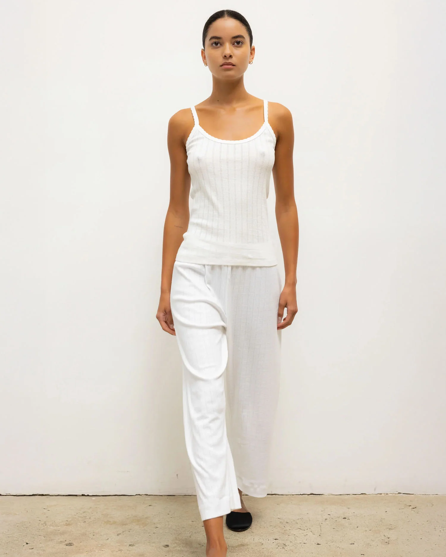 POINTELLE TANK / WHITE - Image 4