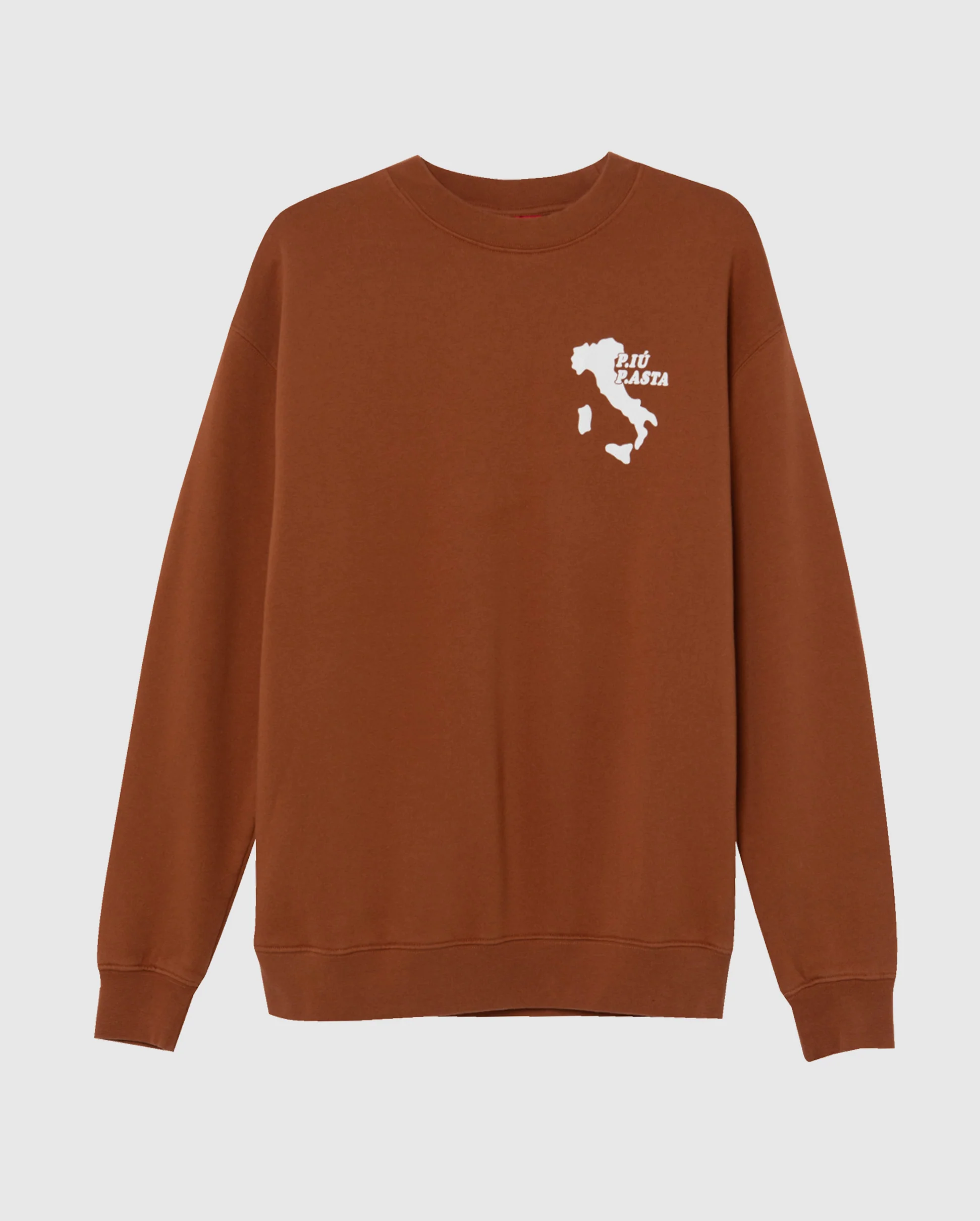 P.PIU PASTA CREWNECK / DACHSHUND BROWN - Image 2