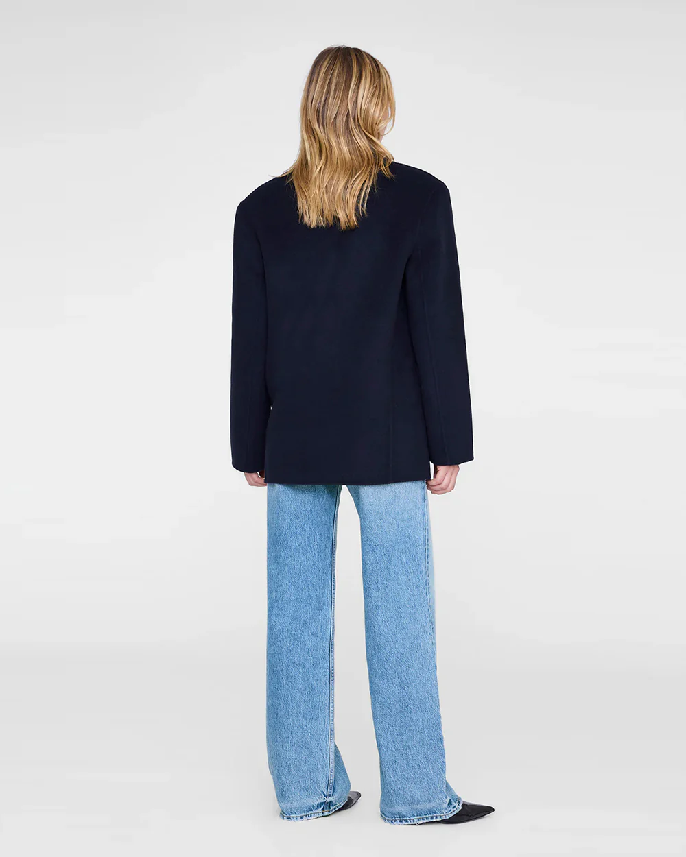 QUINN BLAZER / MIDNIGHT BLUE CASHMERE BLEND - Image 3