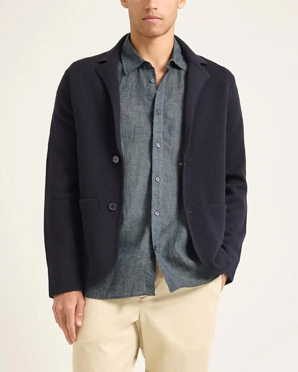RAINER PIQUE JACKET / NIGHT IRIS