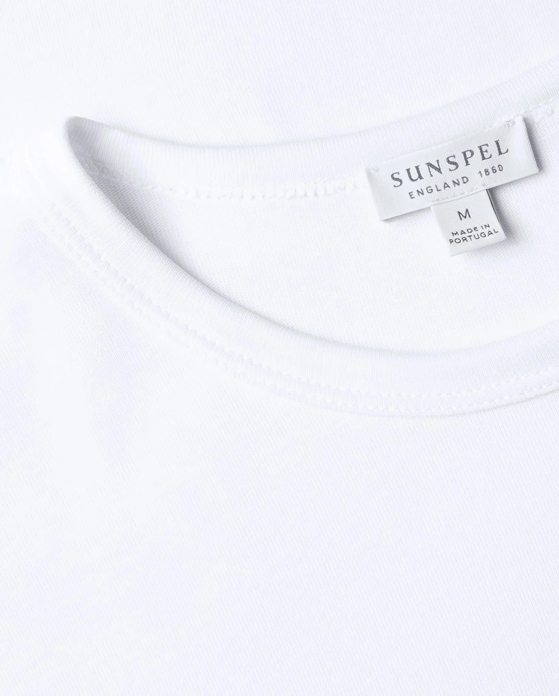 REGULAR FIT JERSEY T-SHIRT / WHITE - Image 3