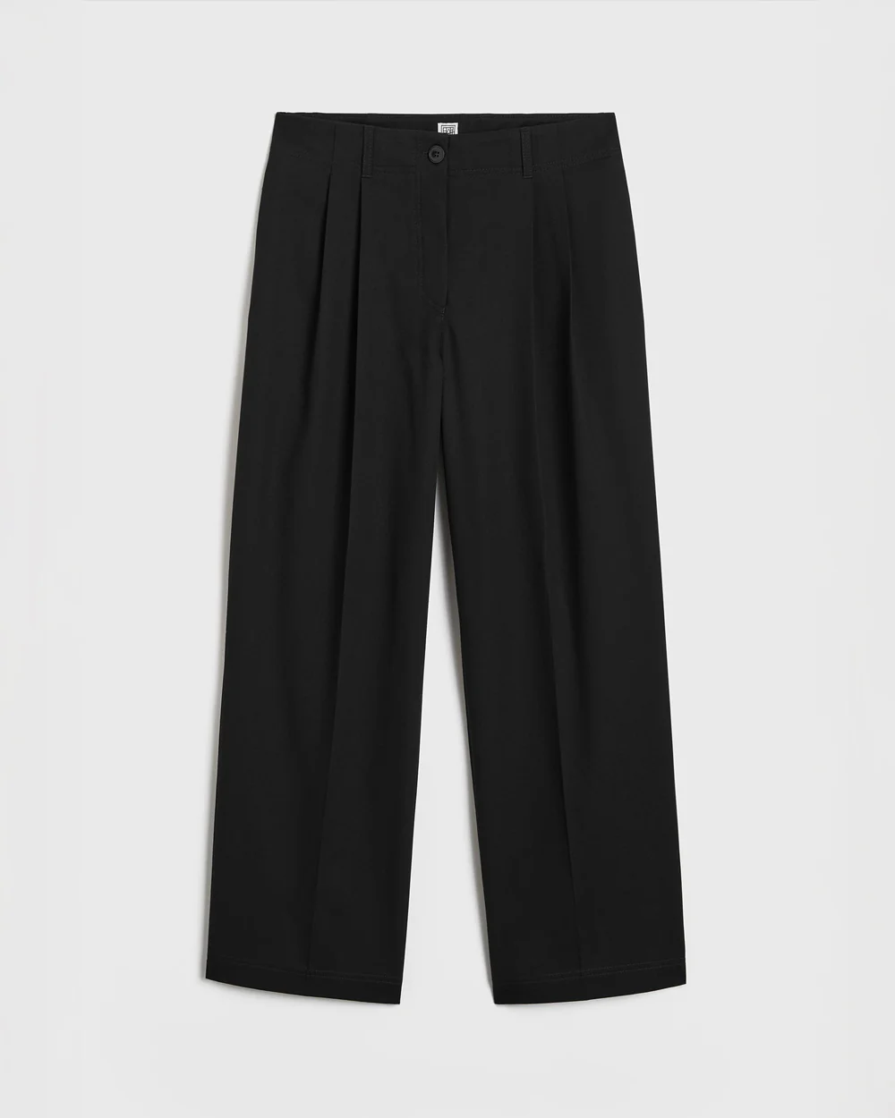RELAXED TWILL TROUSERS / BLACK - Image 6