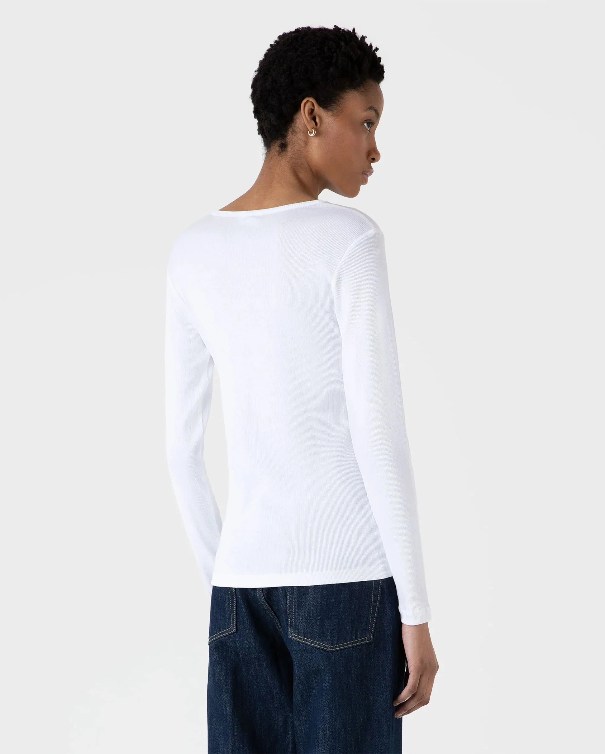 RIB HENLEY / WHITE - Image 3
