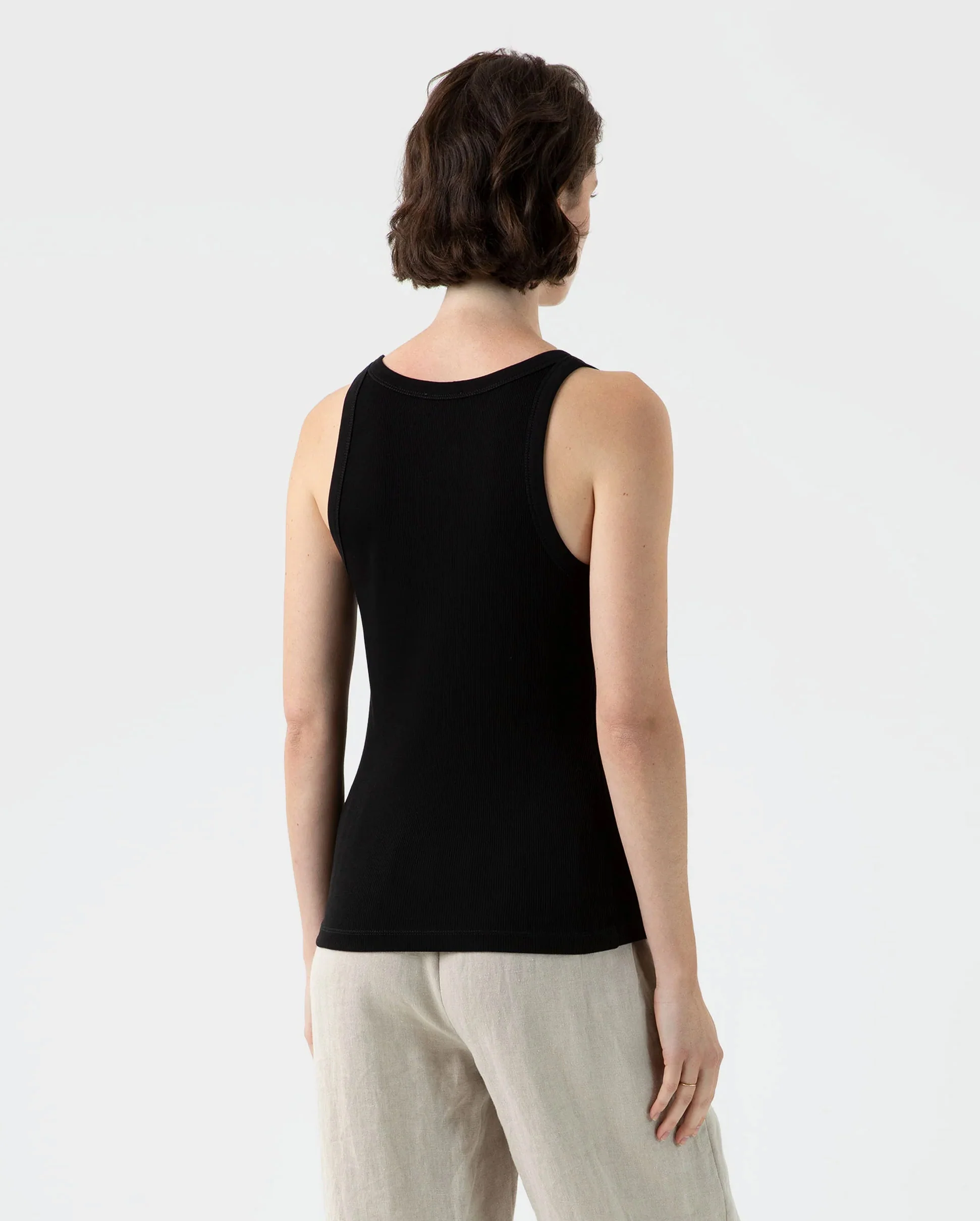 RIB VEST / BLACK - Image 2