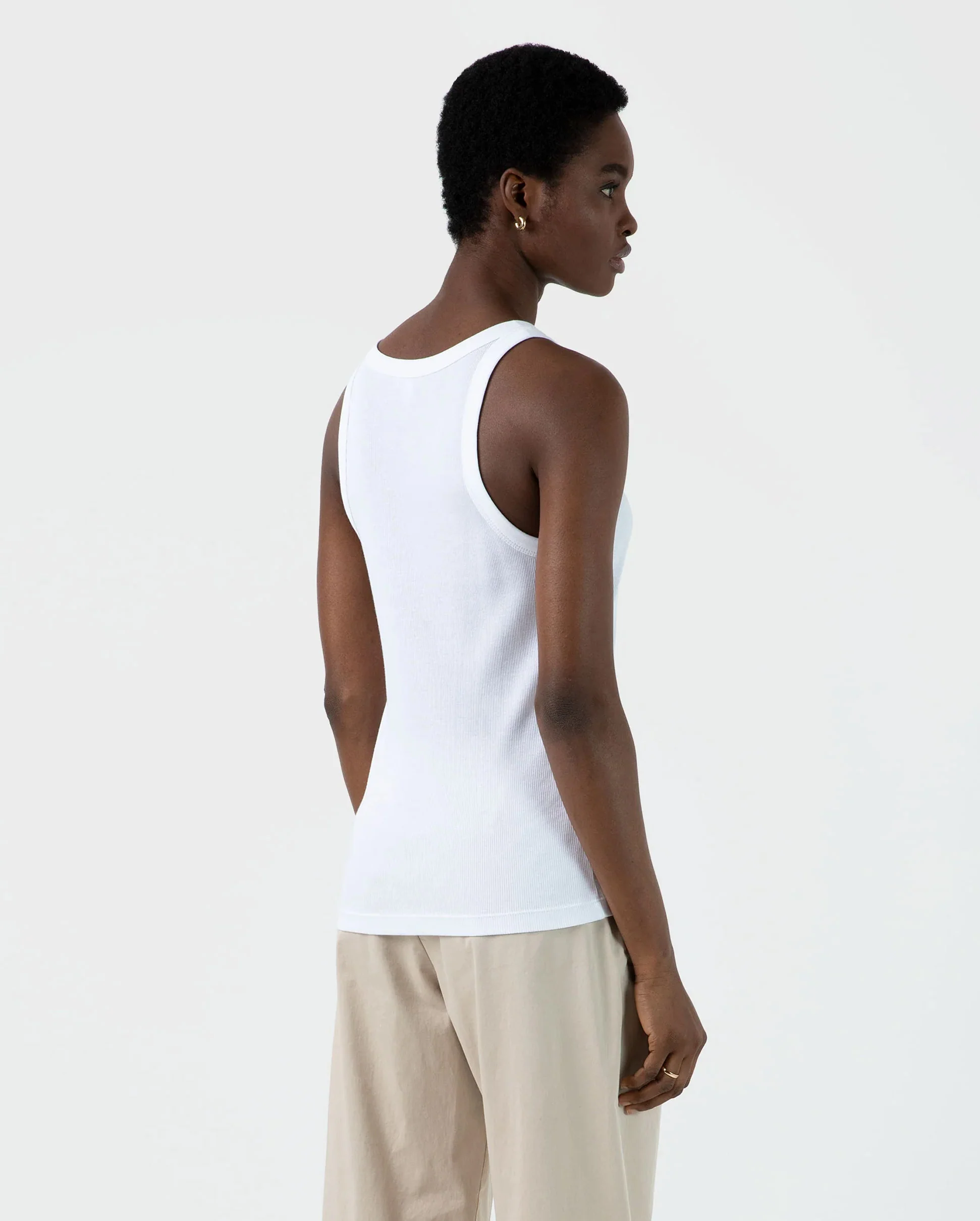 RIB VEST / WHITE - Image 2