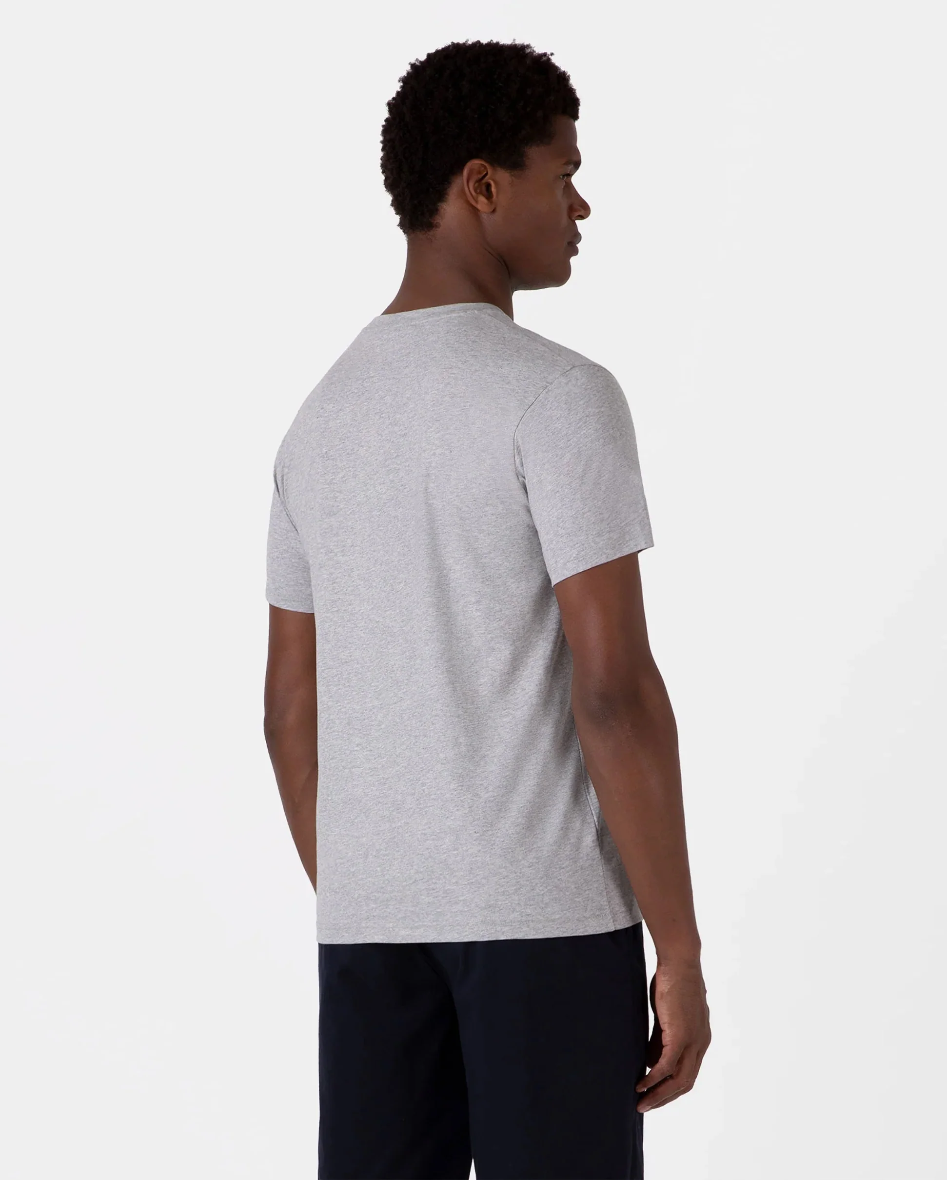 RIVIERA MIDWEIGHT T-SHIRT / GREY MELANGE - Image 2