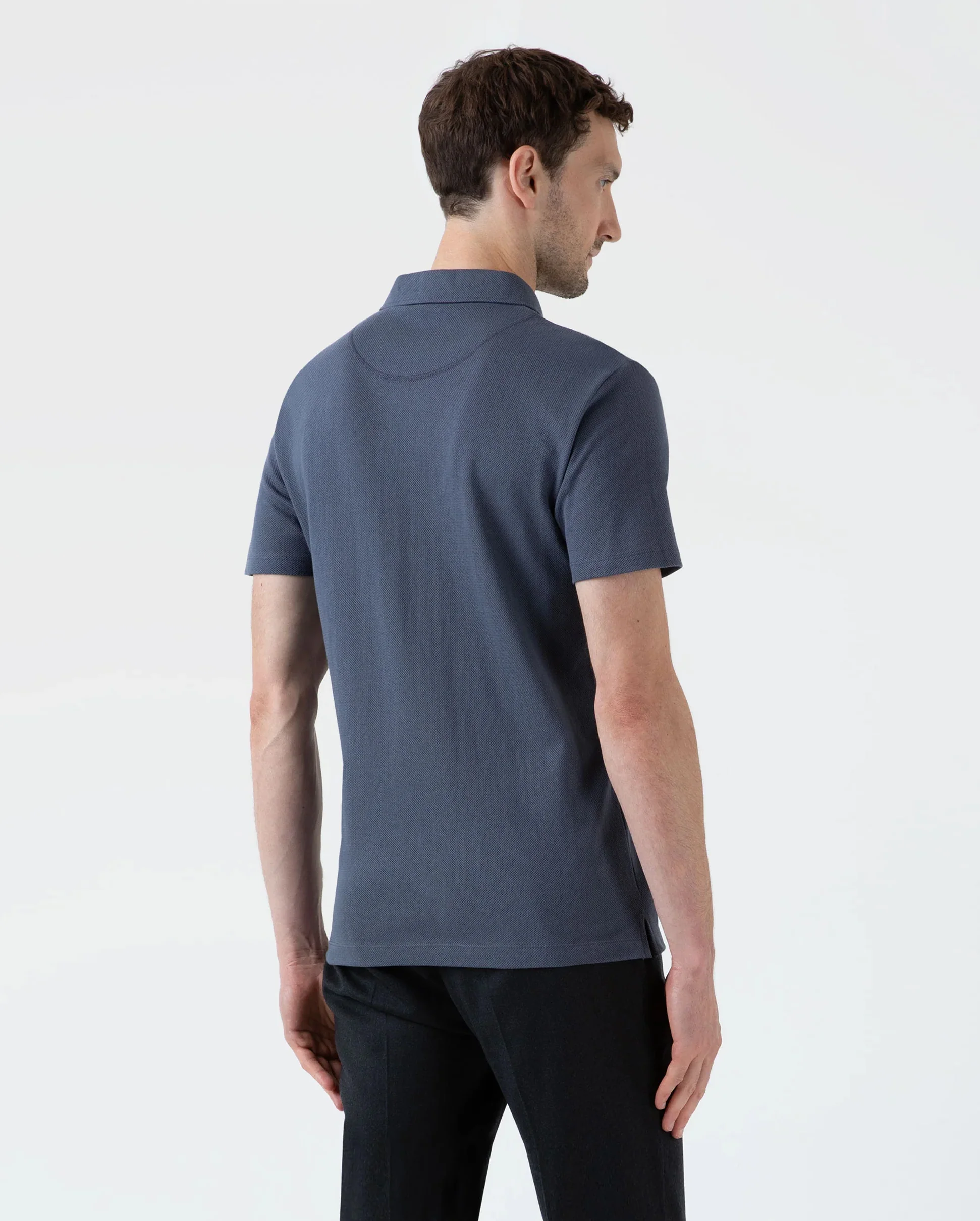 RIVIERA POLO SHIRT / BLUE SLATE - Image 3