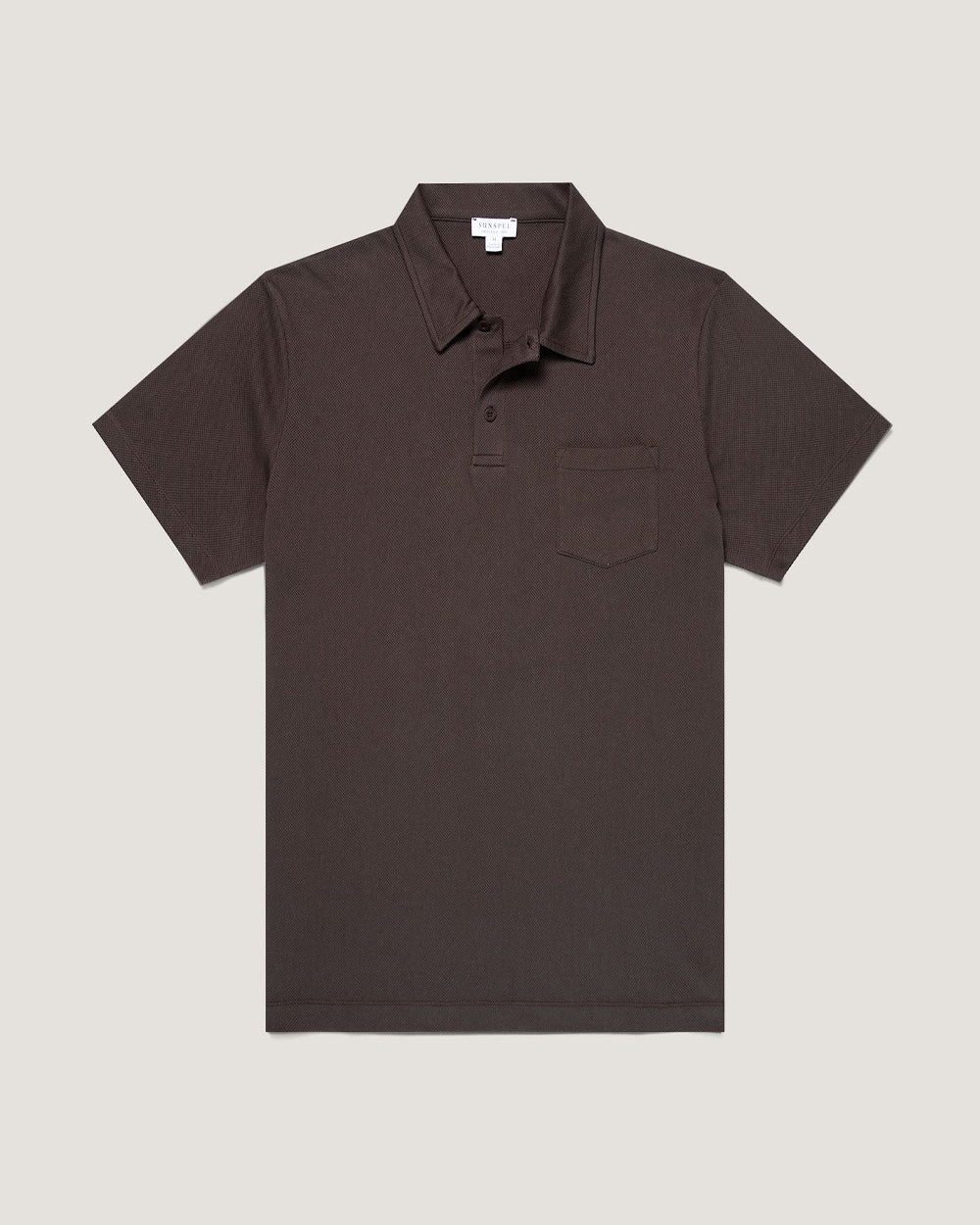 RIVIERA POLO SHIRT / DARK CHOCOLATE - Image 5
