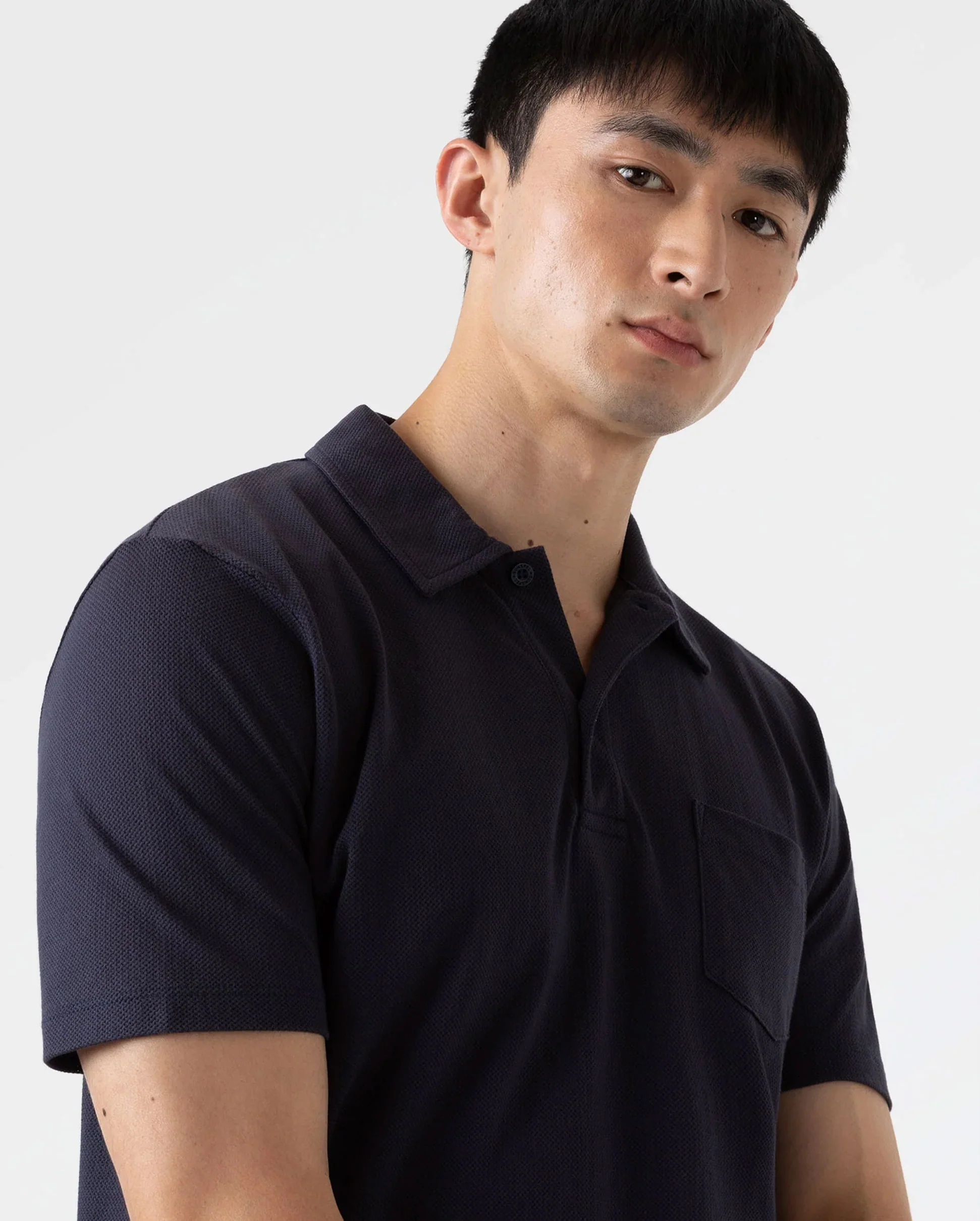 RIVIERA POLO SHIRT / NAVY - Image 3