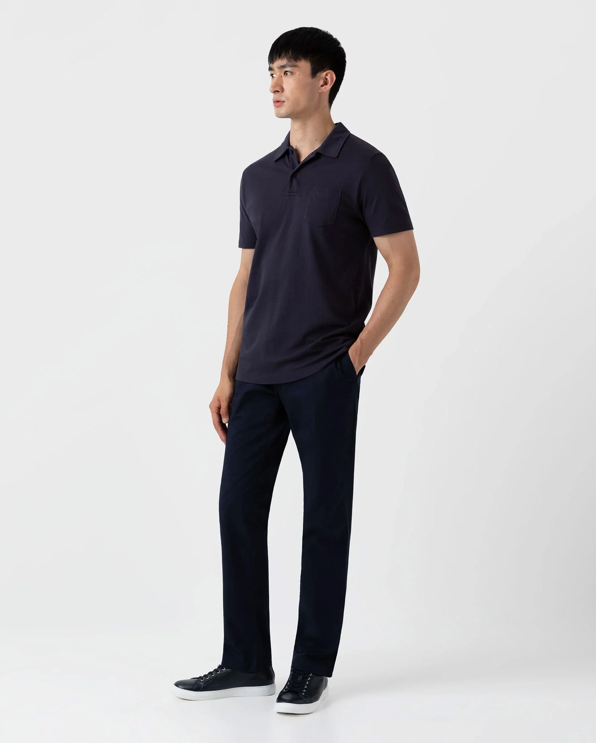 RIVIERA POLO SHIRT / NAVY - Image 4