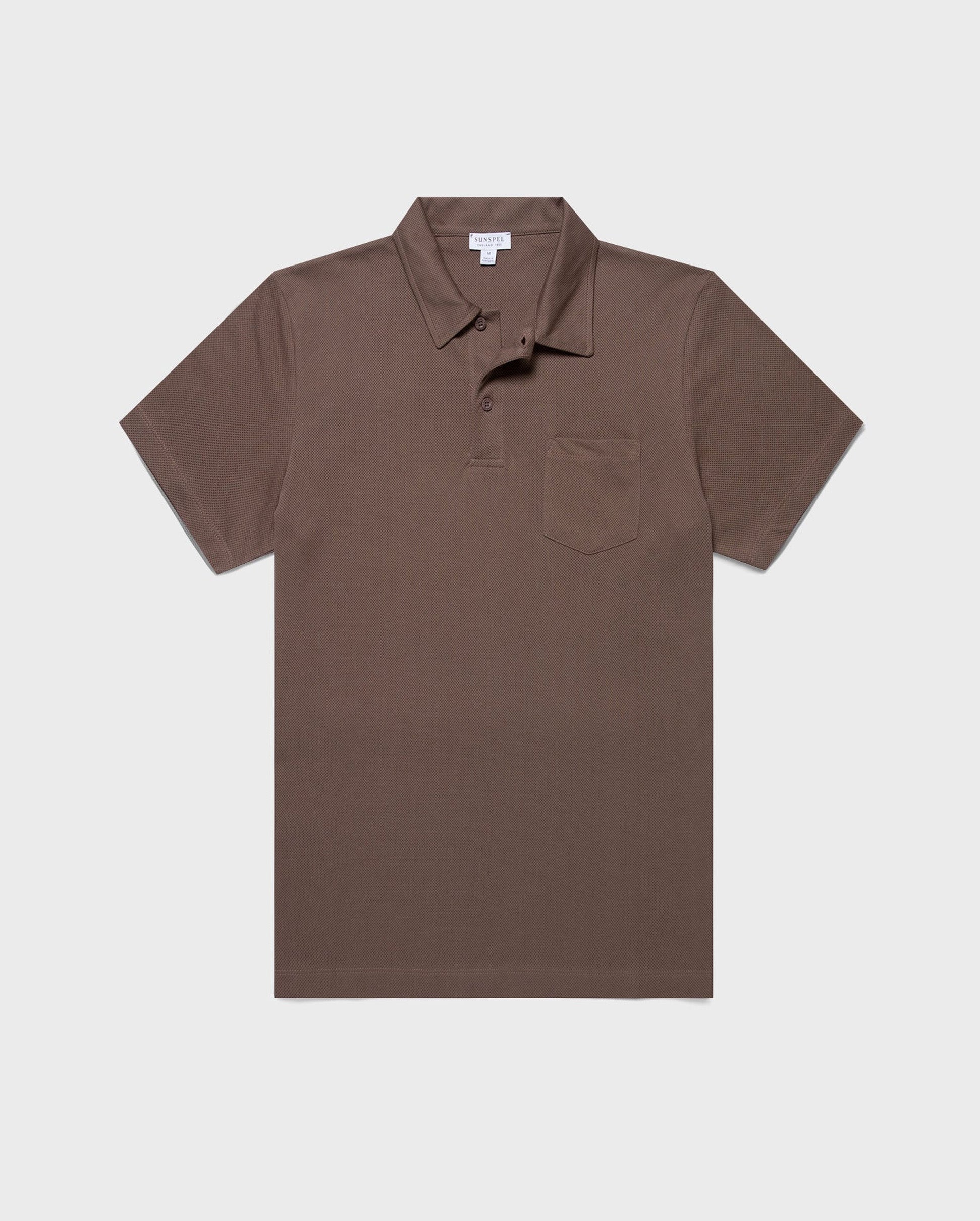 RIVIERA POLO SHIRT / WALNUT - Image 2
