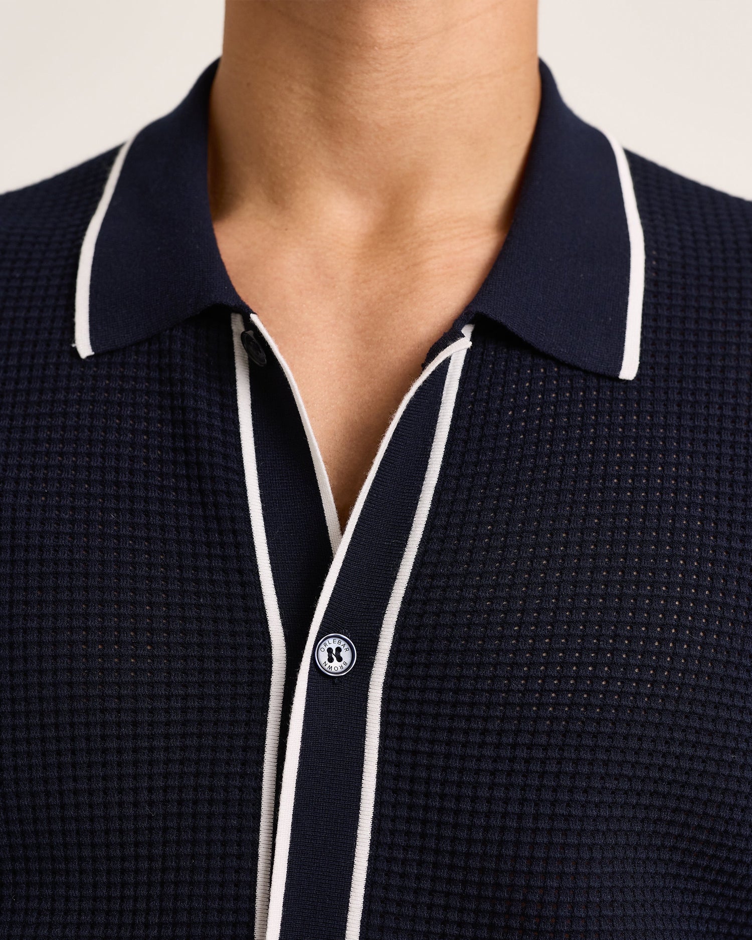 RODDY KNITTED SHIRT / NIGHT IRIS CLOUD - Image 3