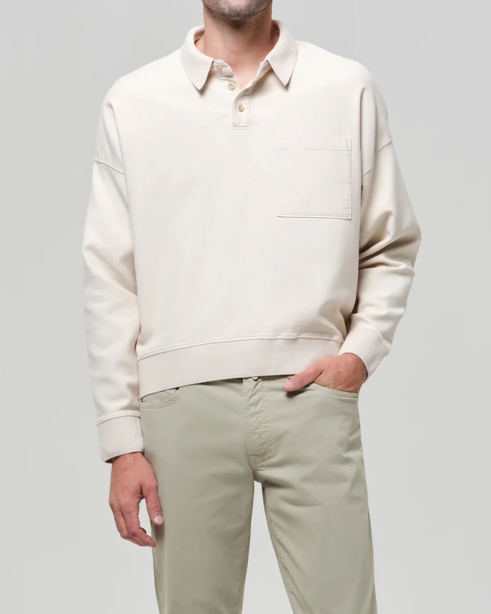 RUGBY POLO / ECRU