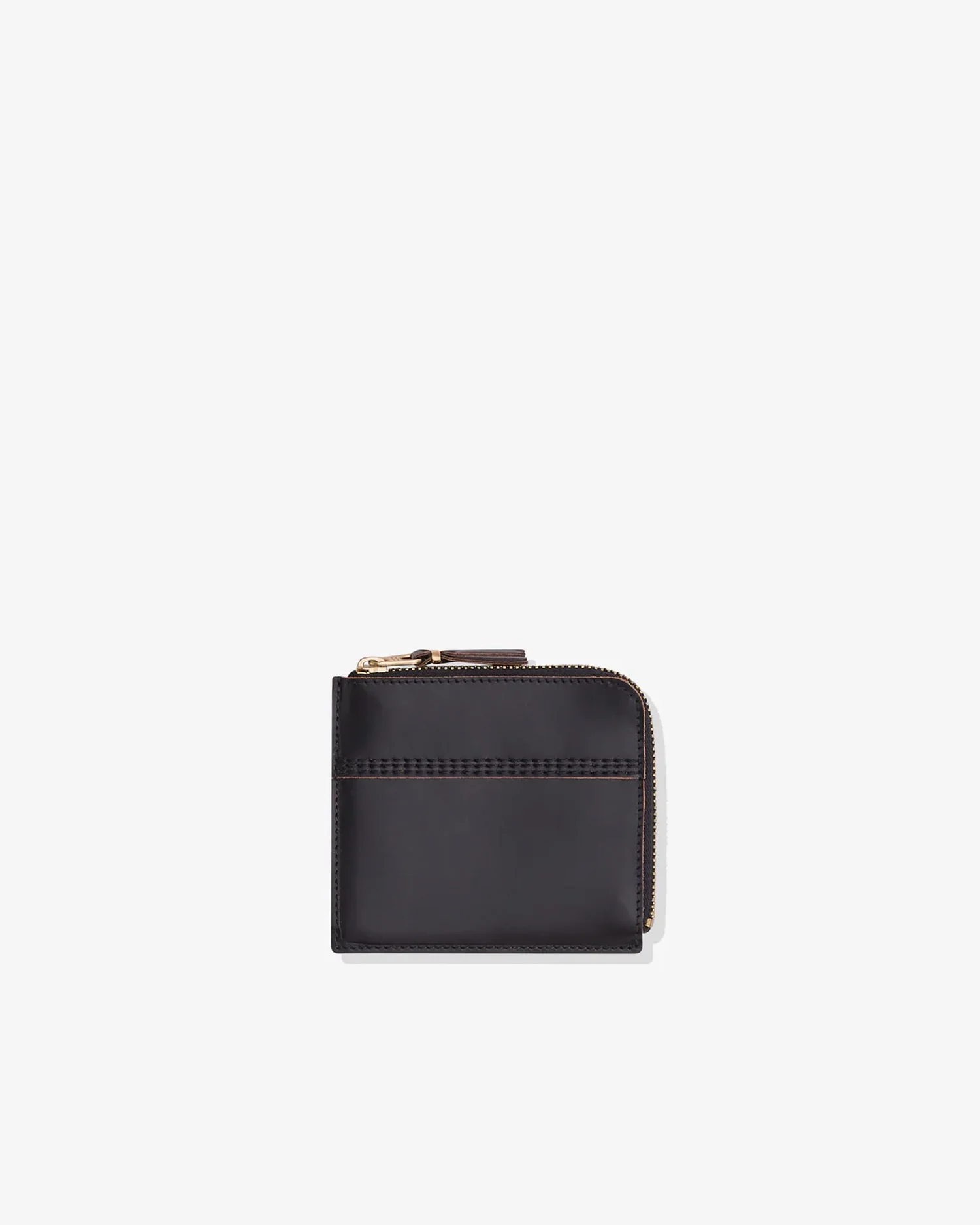 SA3100TS TRIPLE STITCH ZIP WALLET / BLACK