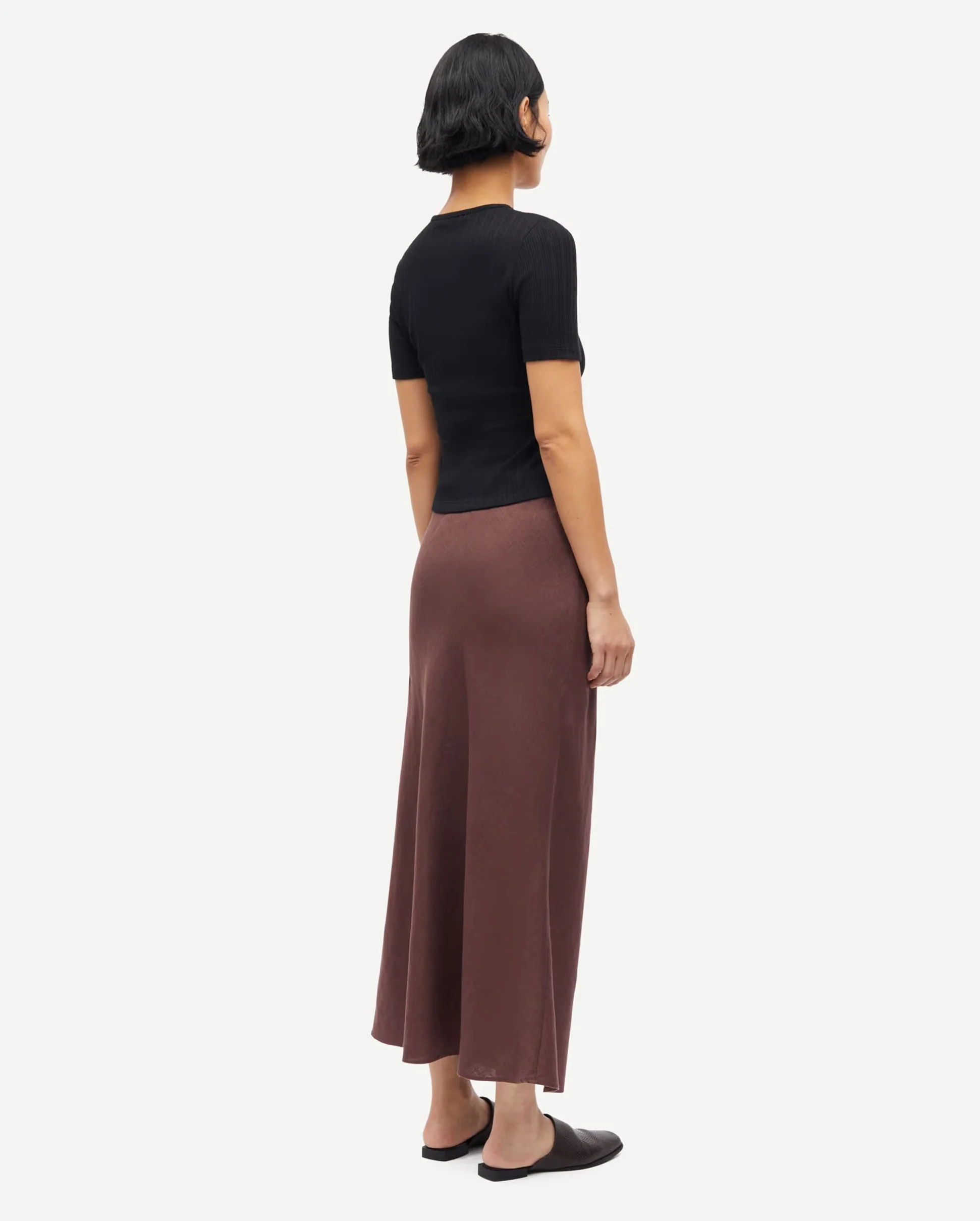 SAAGNETA LONG SKIRT 14329 / FRENCH ROAST - Image 3