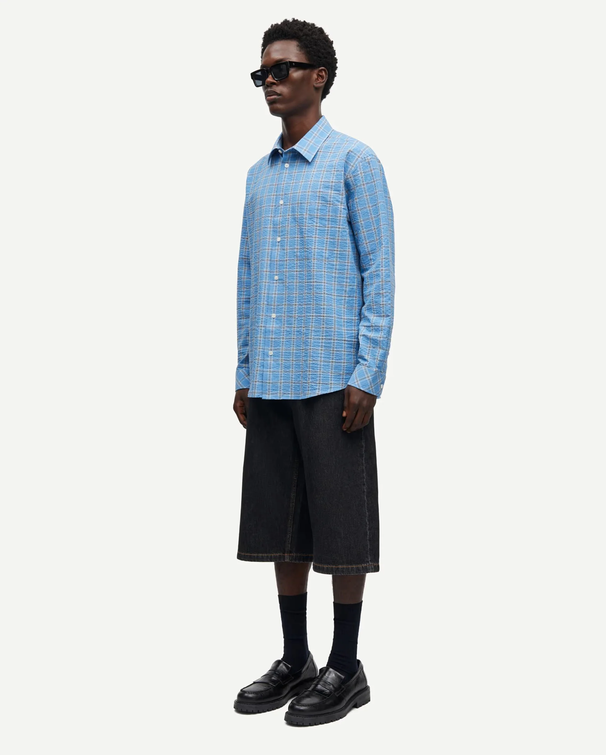SADAMON J SHIRT 15661 / BLUE JASPER CH. - Image 4
