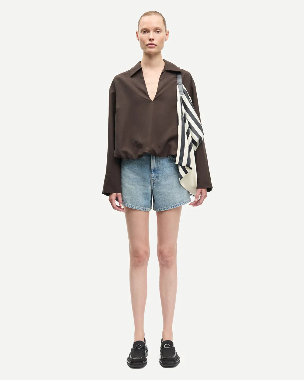 SADAPHNE SHIRT 15262 / MULCH - Image 5