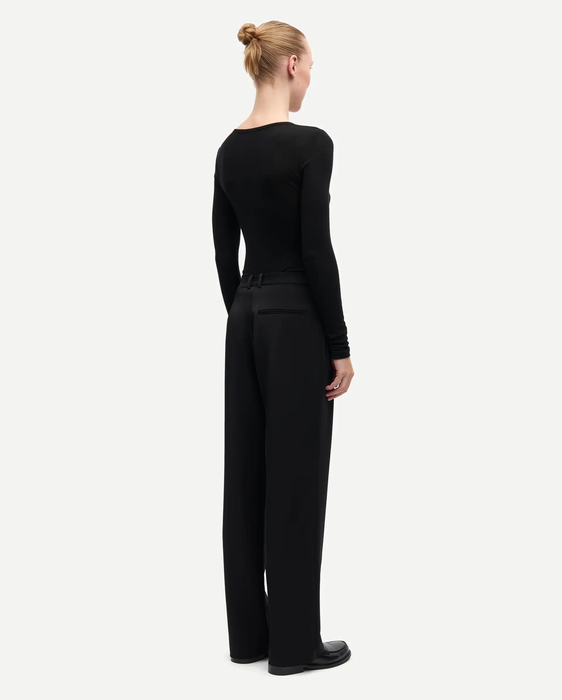 SADOU T-SHIRT LS 15499 / BLACK - Image 3