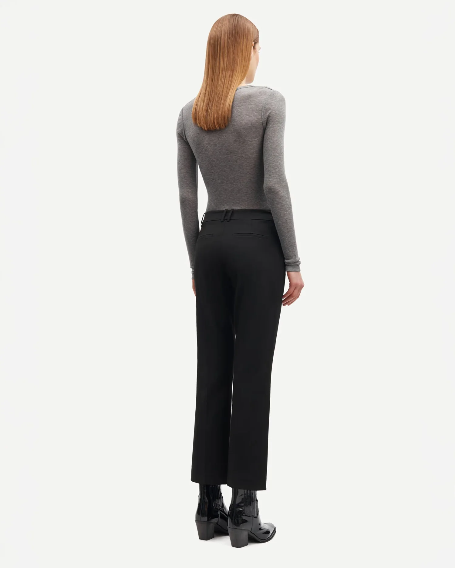 SADOU T-SHIRT LS 15499 / GREY MEL. - Image 2