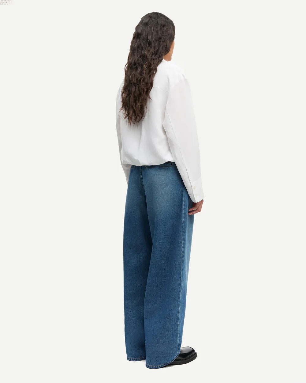 SAHARPER PLEAT JEANS 15893 / FLUID DENIM - Image 6