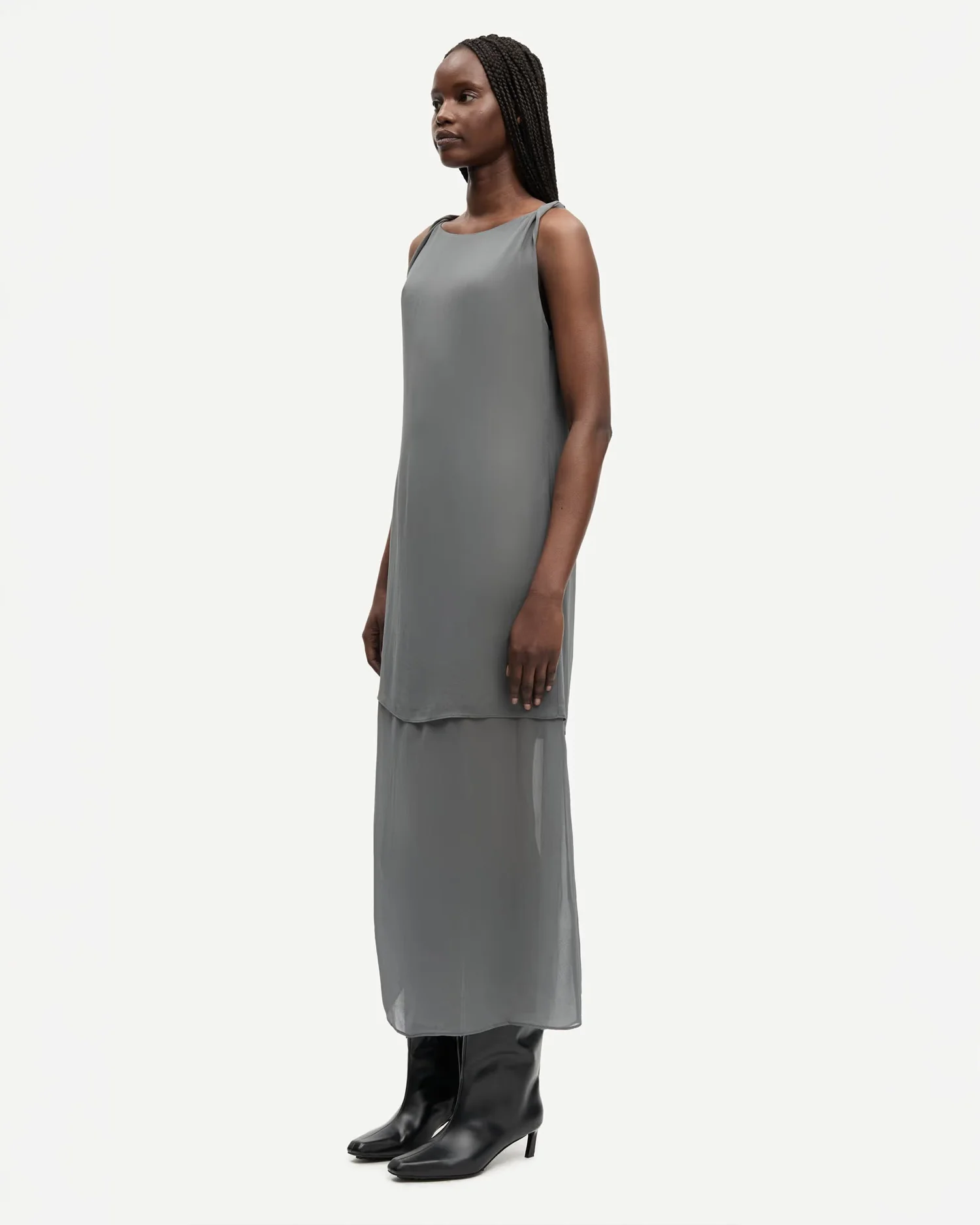 SAMIKA DRESS 15932 / GUNMETAL - Image 4