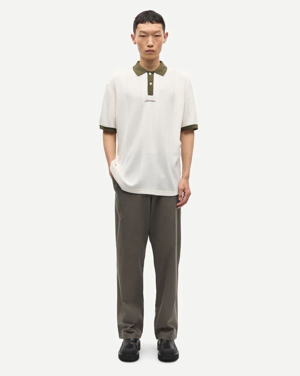 SANOAH FLEX TROUSERS 15717 / BLACK OLIVE - Image 2
