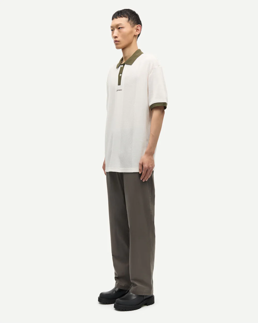 SANOAH FLEX TROUSERS 15717 / BLACK OLIVE - Image 3