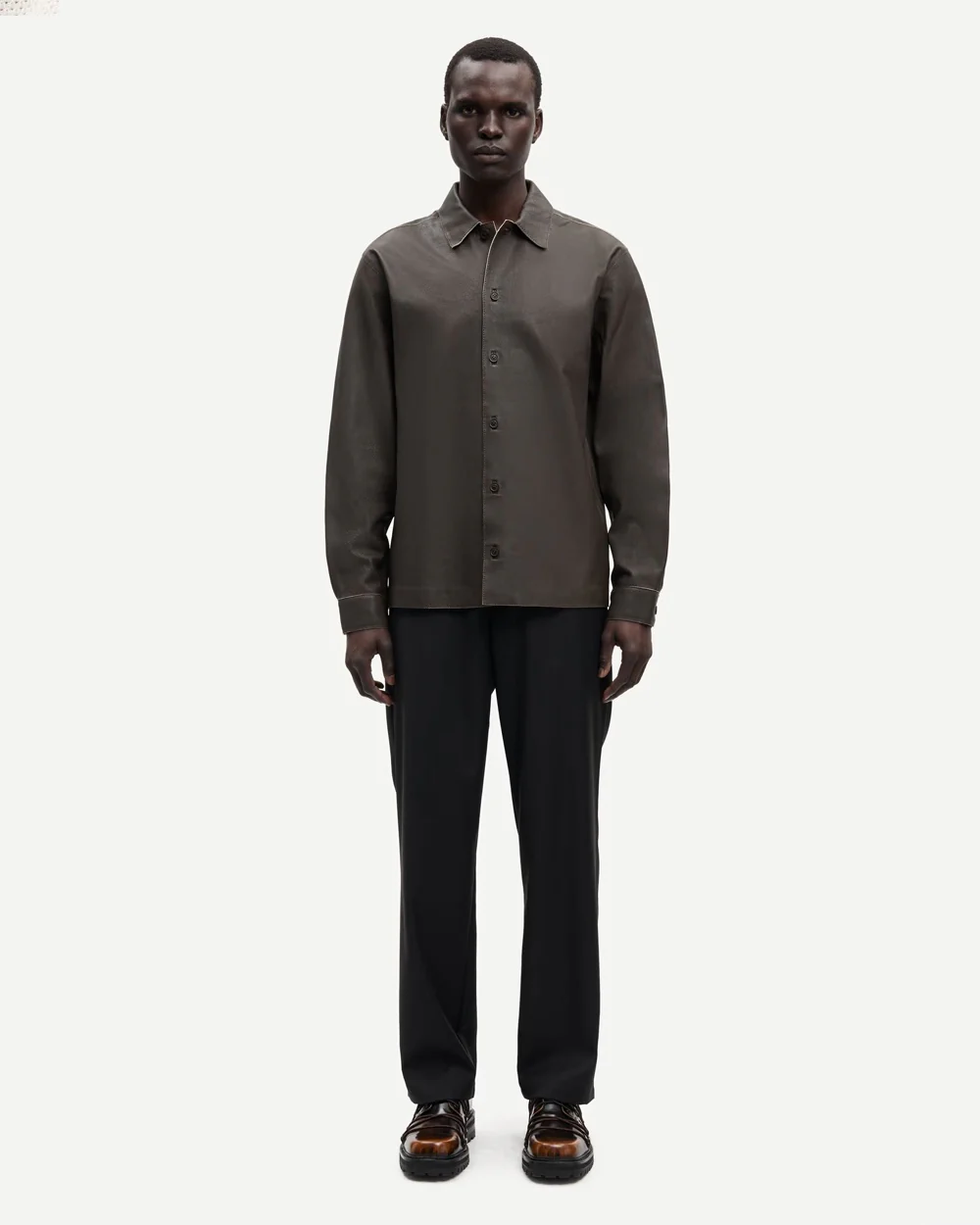 SANOAH FLEX TROUSERS 15969 / BLACK MEL. - Image 2