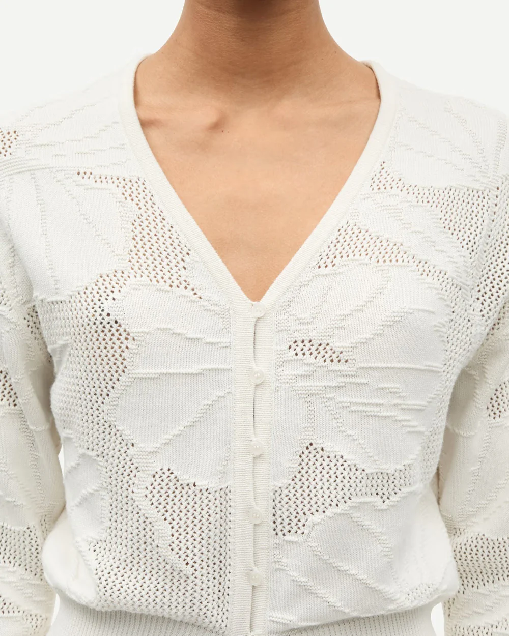 SAPOPPIE CARDIGAN 15529 / CLEAR CREAM - Image 2