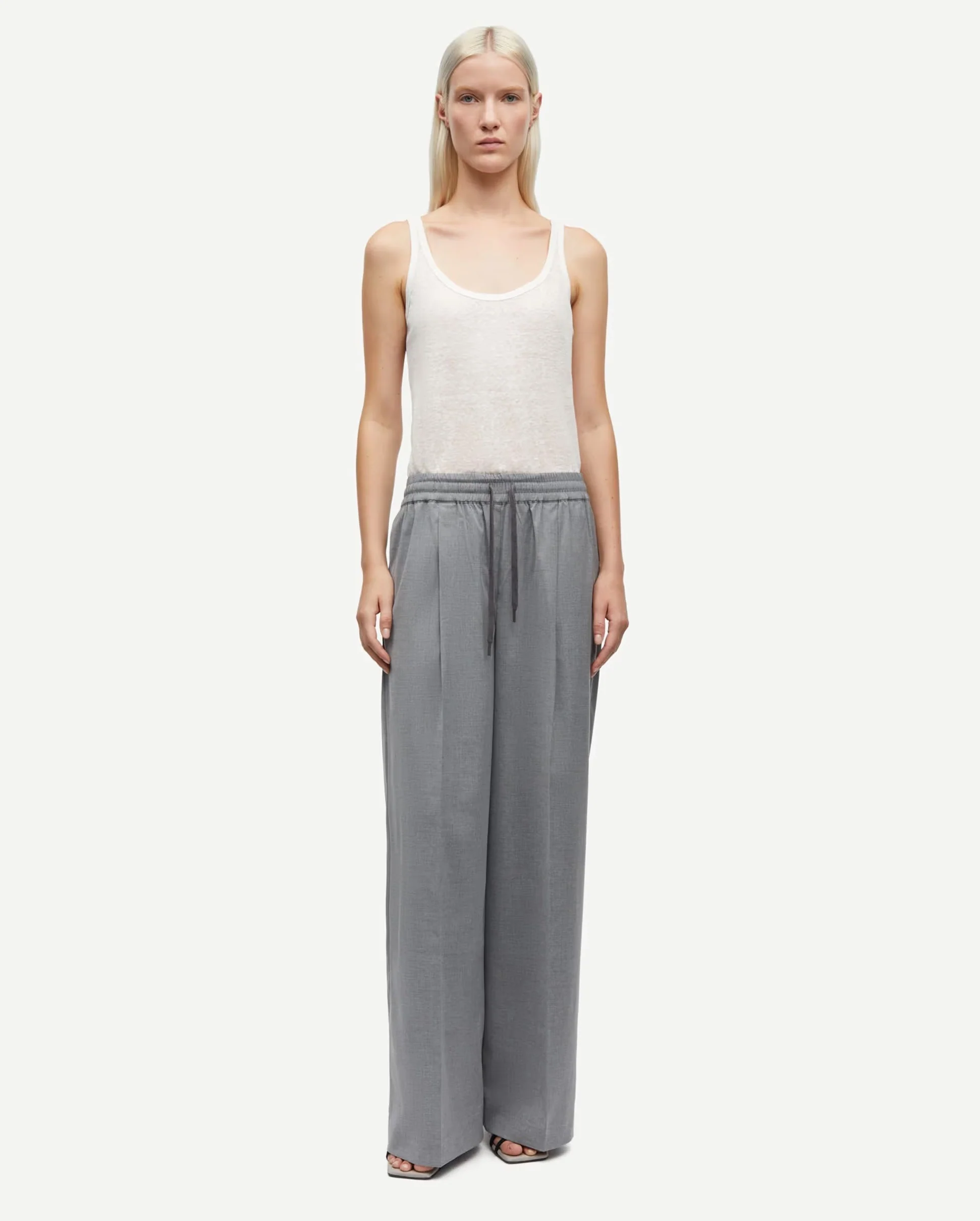 SARILA TROUSERS 15145 / GREY MEL. - Image 2