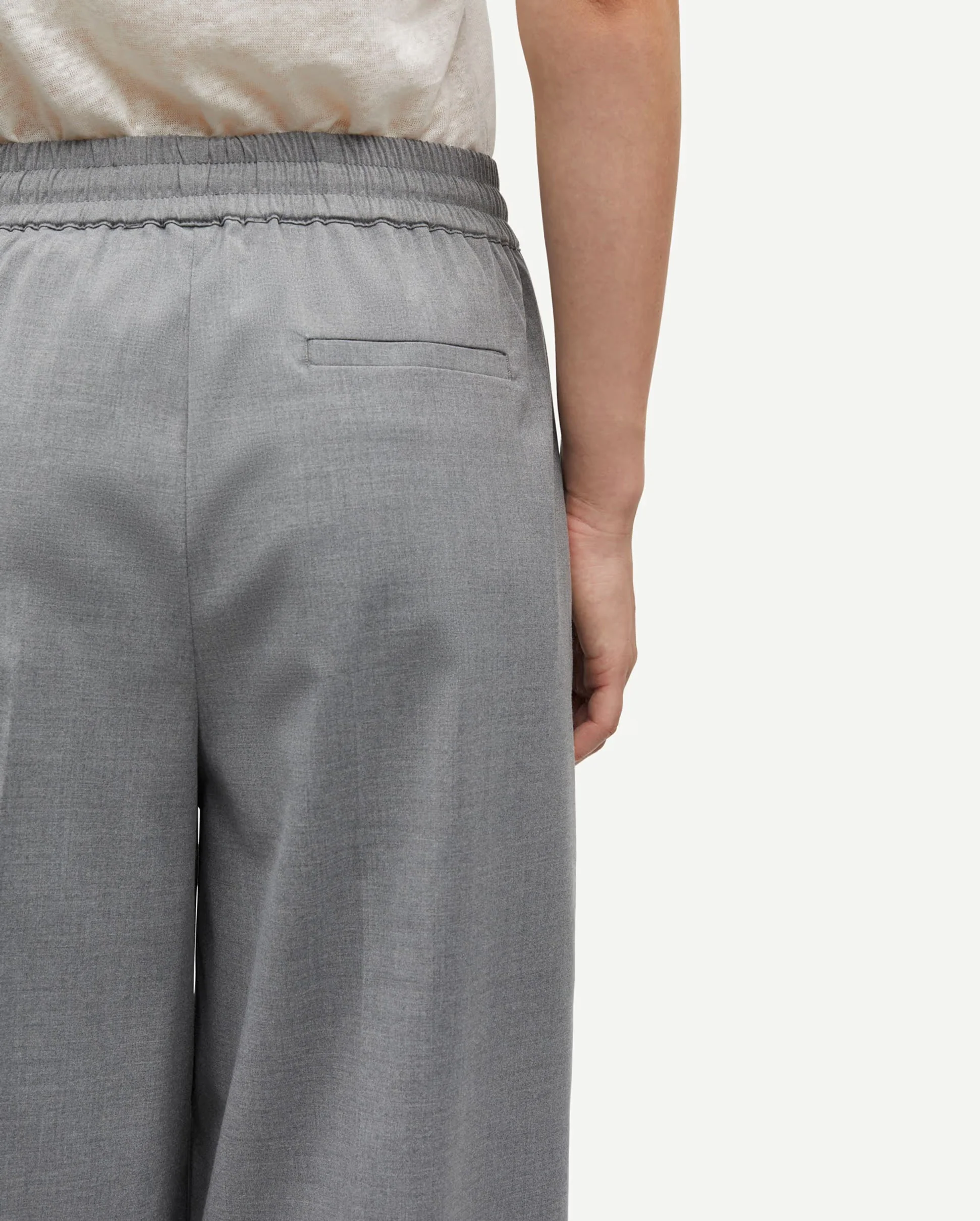 SARILA TROUSERS 15145 / GREY MEL. - Image 4