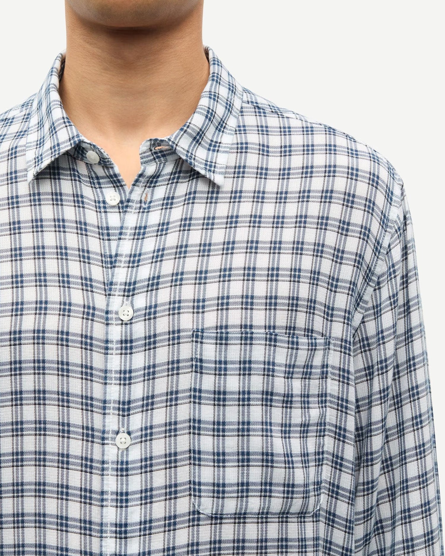 SARYAN J SHIRT 15566 / BLUE CH. - Image 2