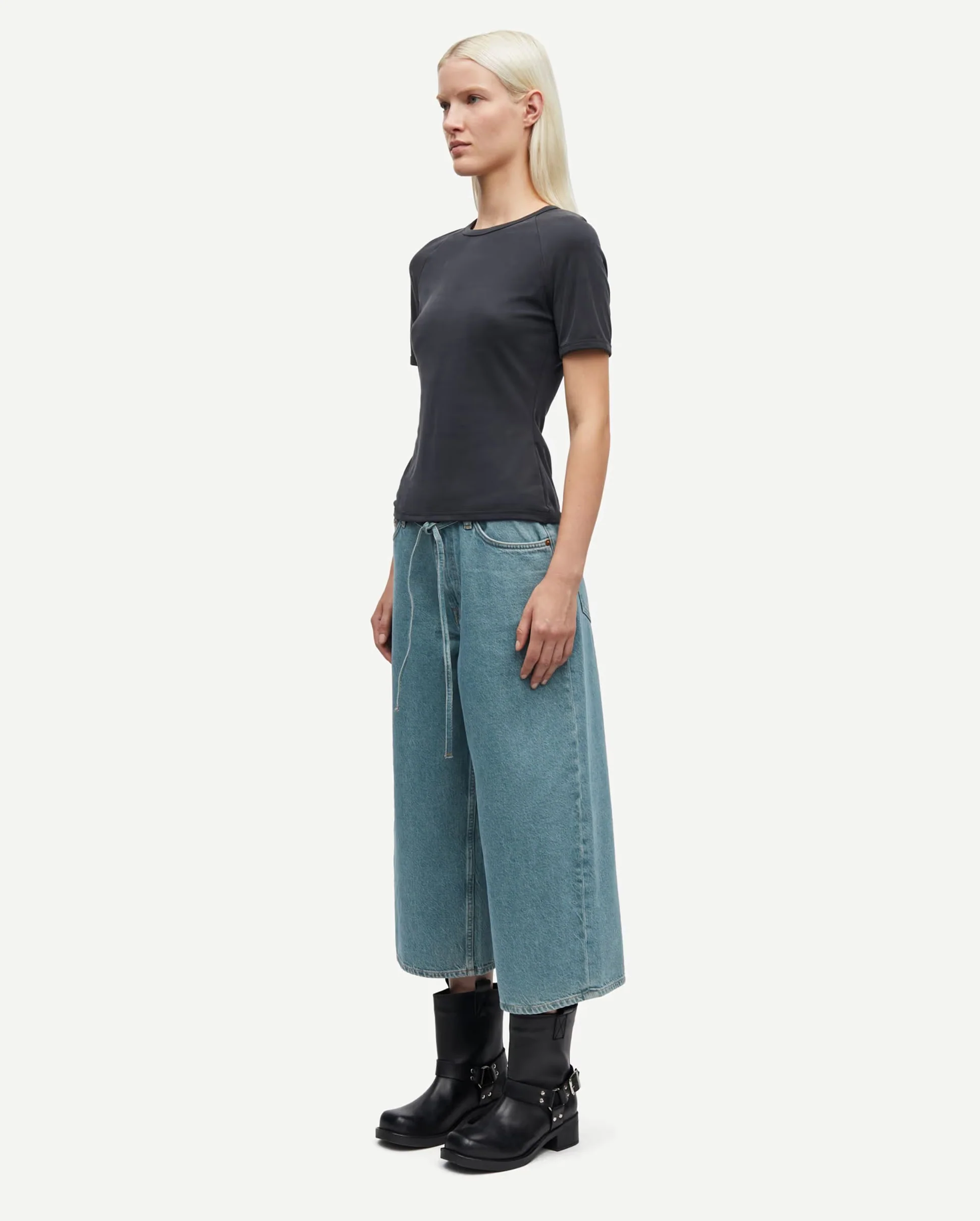 SASUS SS T-SHIRT 15641 / BLACK - Image 4