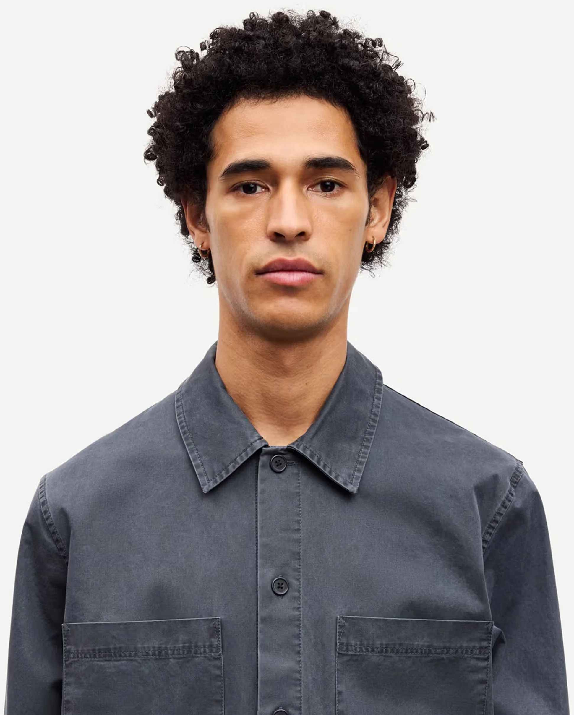 SATAKA JO OVERSHIRT 15717 / BLACK - Image 2