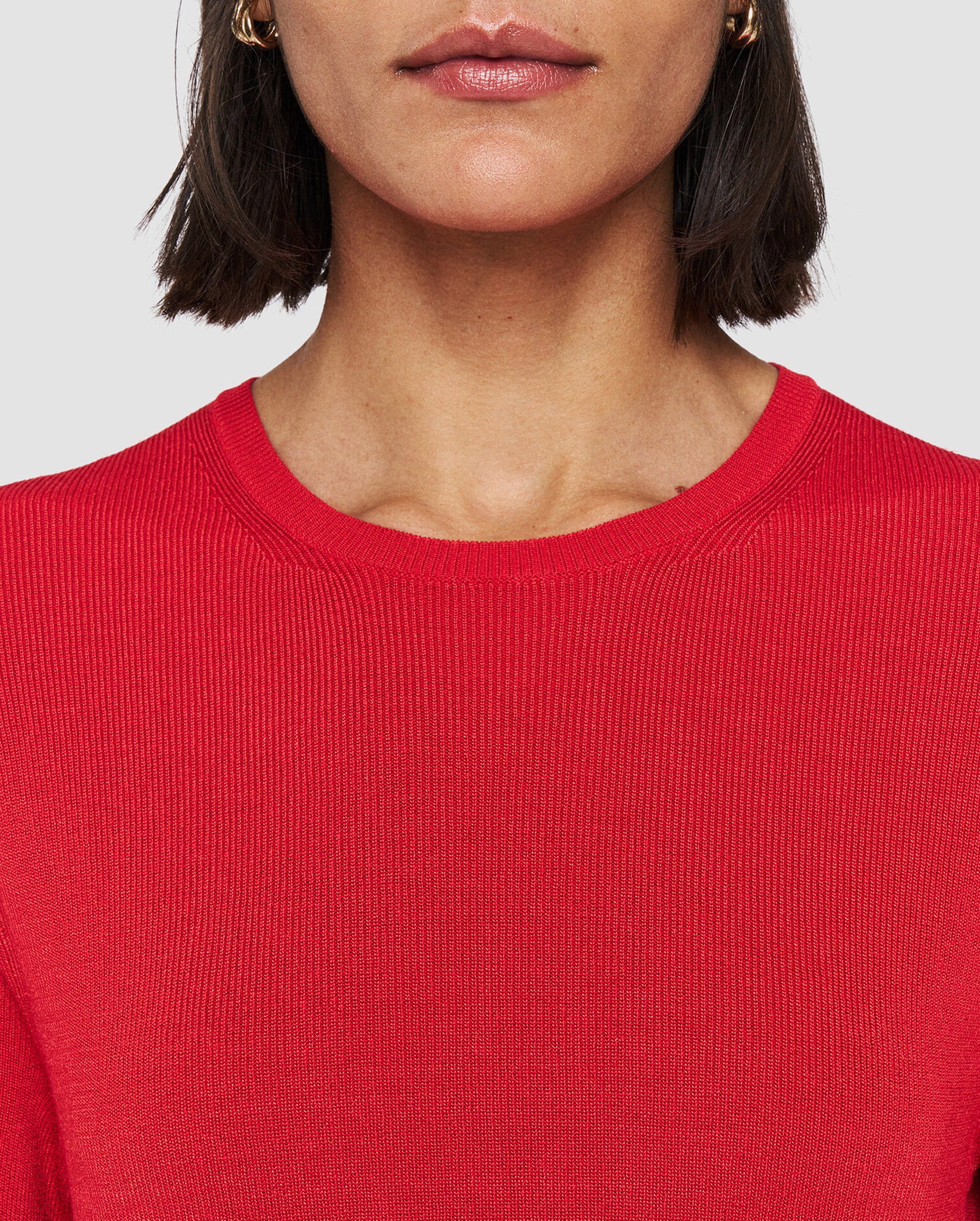 SATINY RIB TOP / CRIMSON - Image 6
