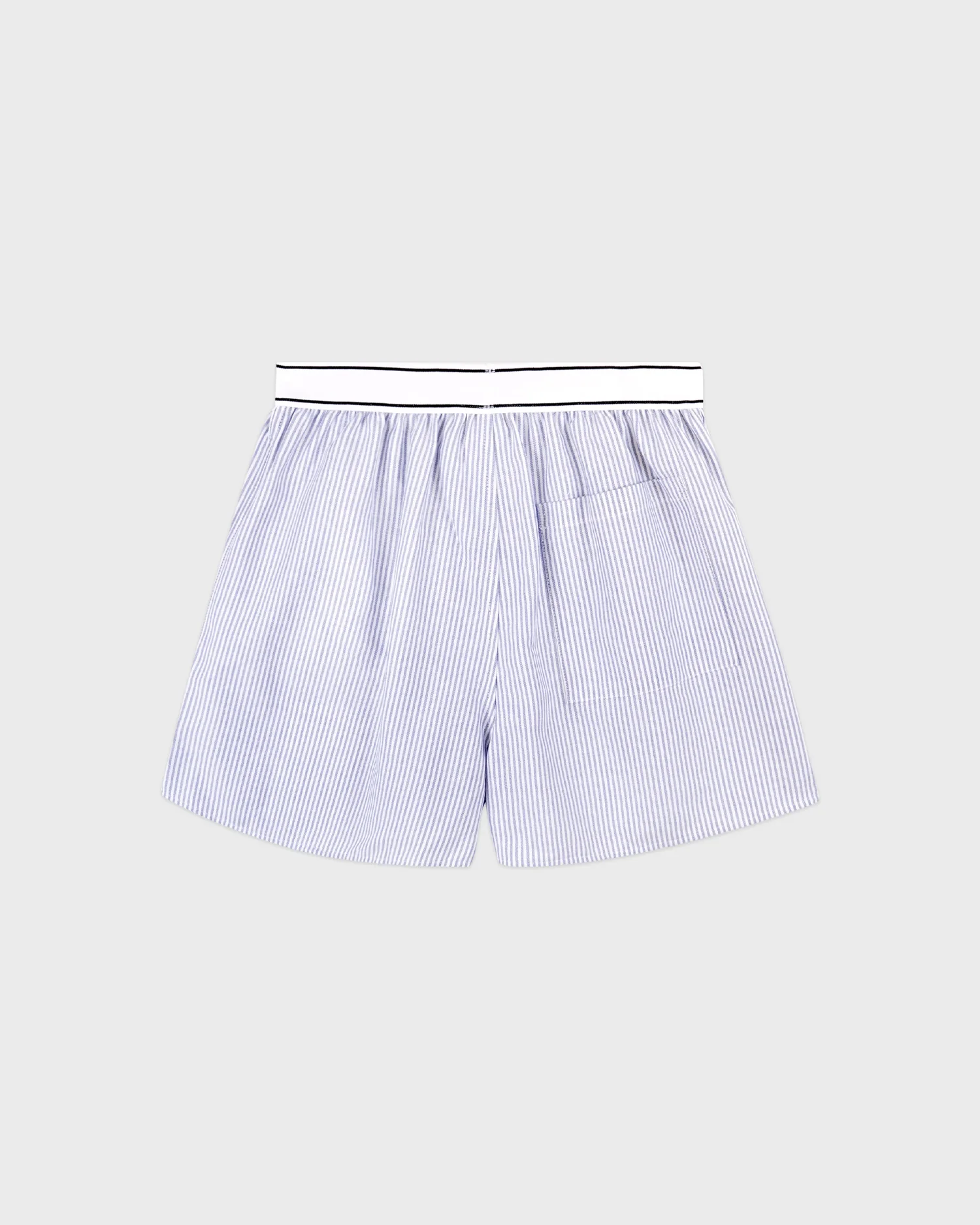 SERIF LOGO OXFORD SHORT / NAVY STRIPE - Image 6