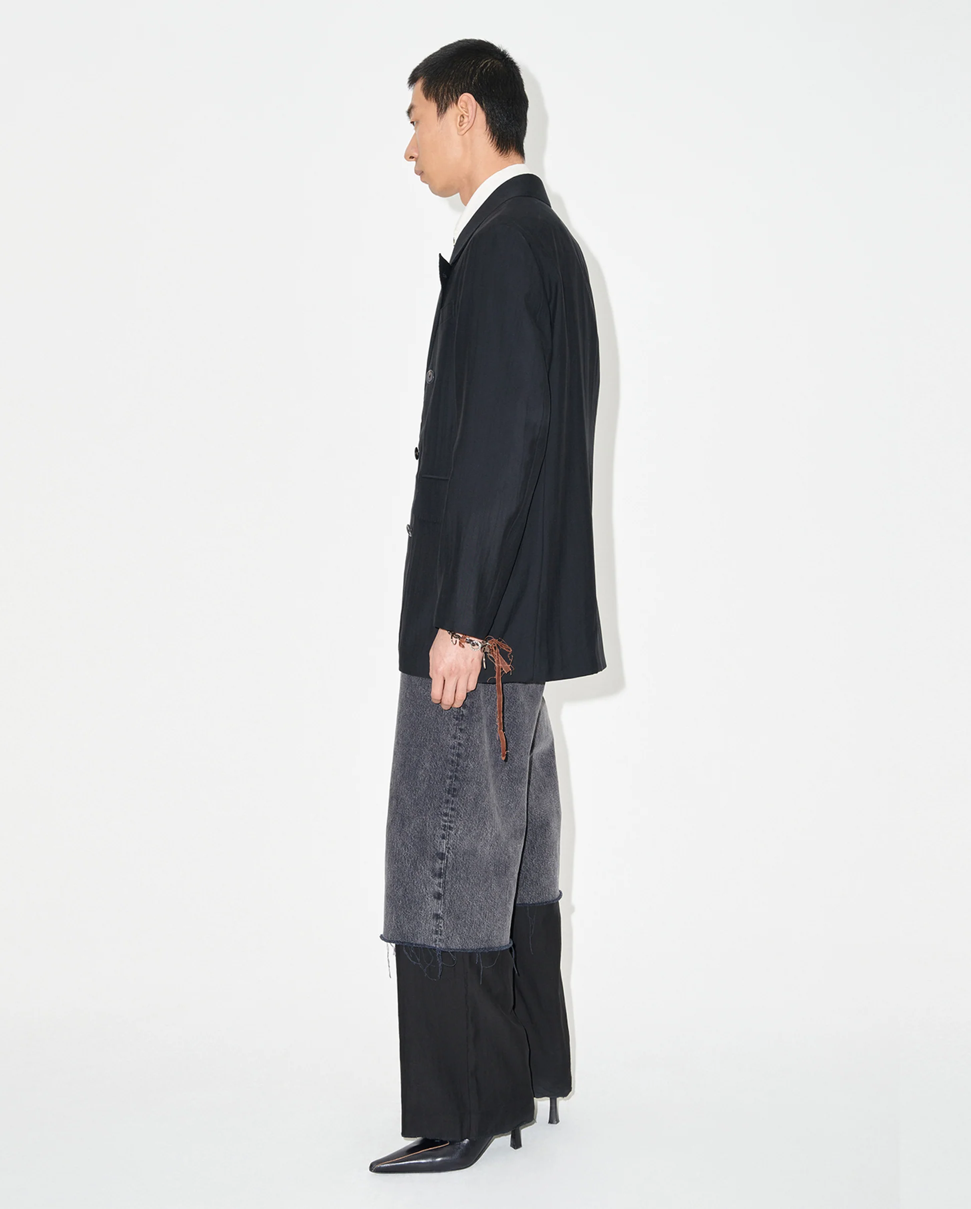 SHARP DB BLAZER / BLACK EXPERIENCED VISCOSE - Image 3