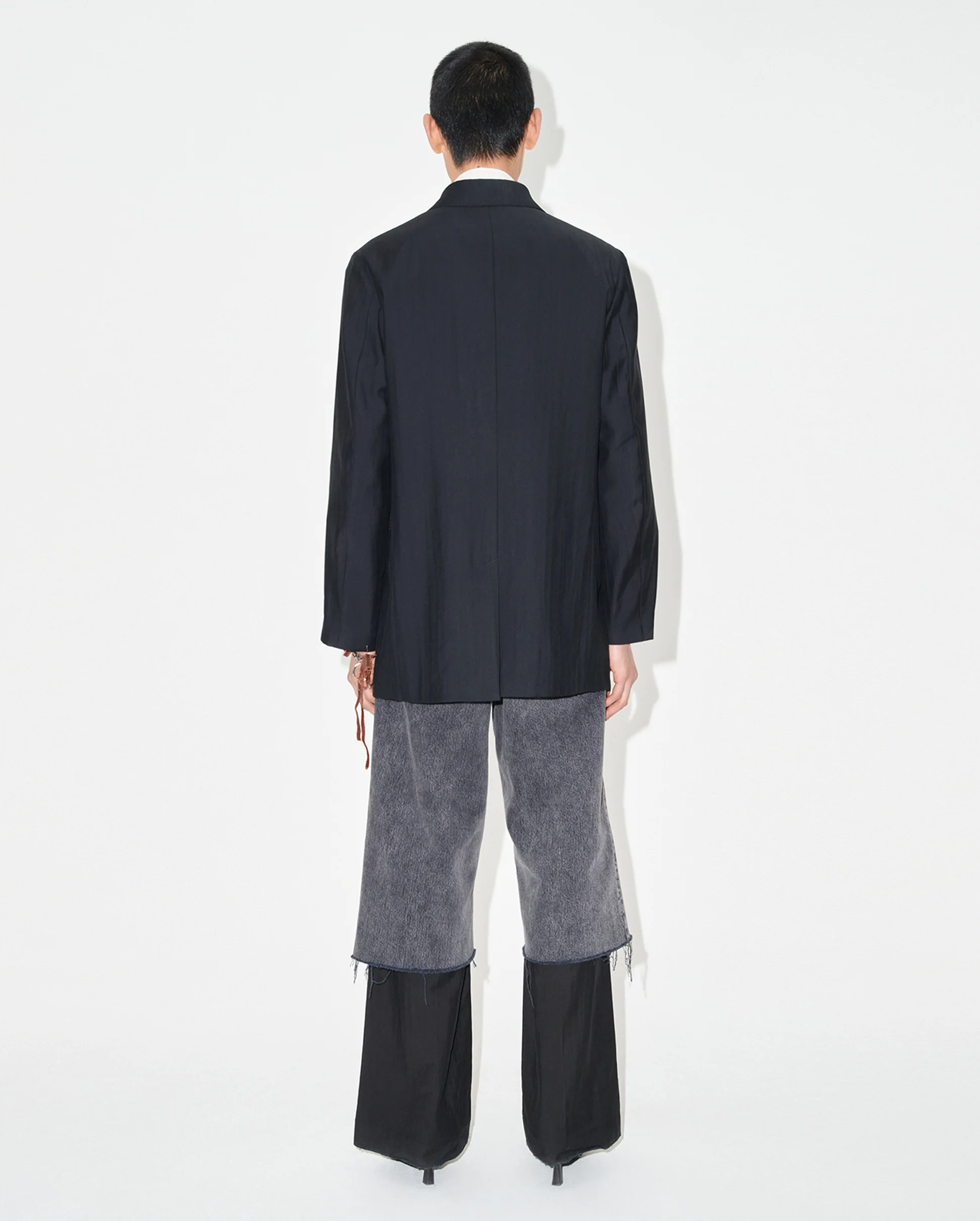 SHARP DB BLAZER / BLACK EXPERIENCED VISCOSE - Image 4