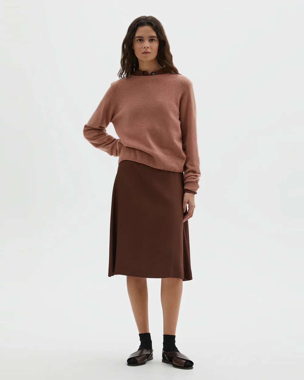 SHORT CLASSIC CREW NECK / ROSE - Image 2