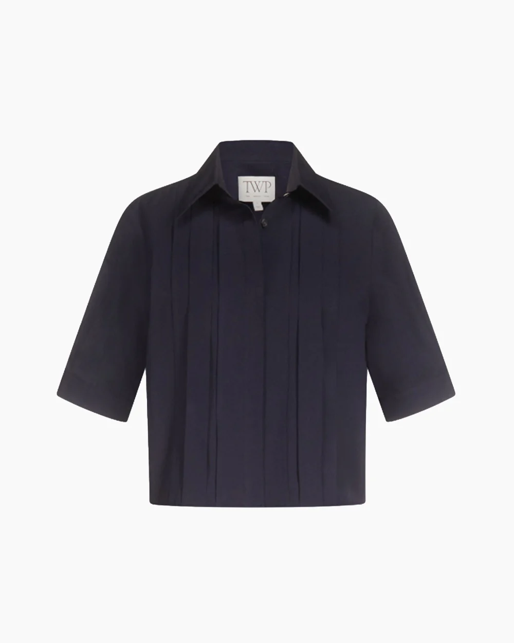SHORT LIVED SHIRT WITH PLEATED PLACKET / MIDNIGHT