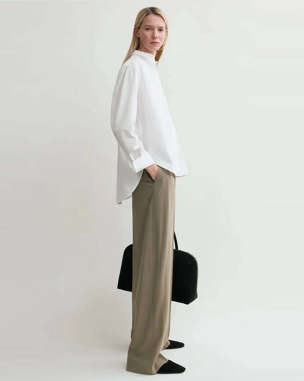 SIGNATURE COTTON SHIRT / WHITE - Image 3